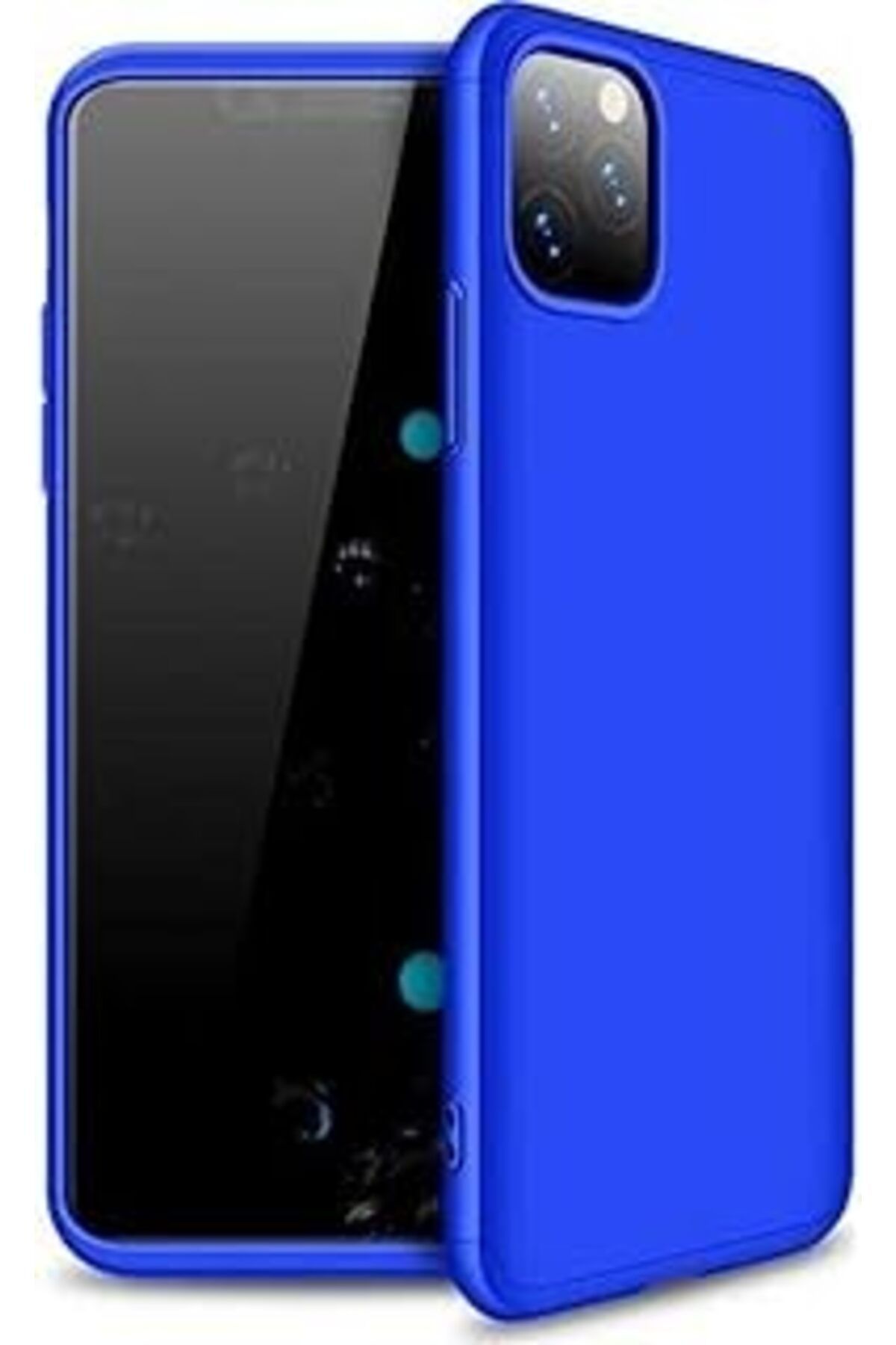 Pazarcan Kny Apple Iphone 11 Pro Max Için Kılıf, 3 Parça 360 Ays Kapak, Mavi
