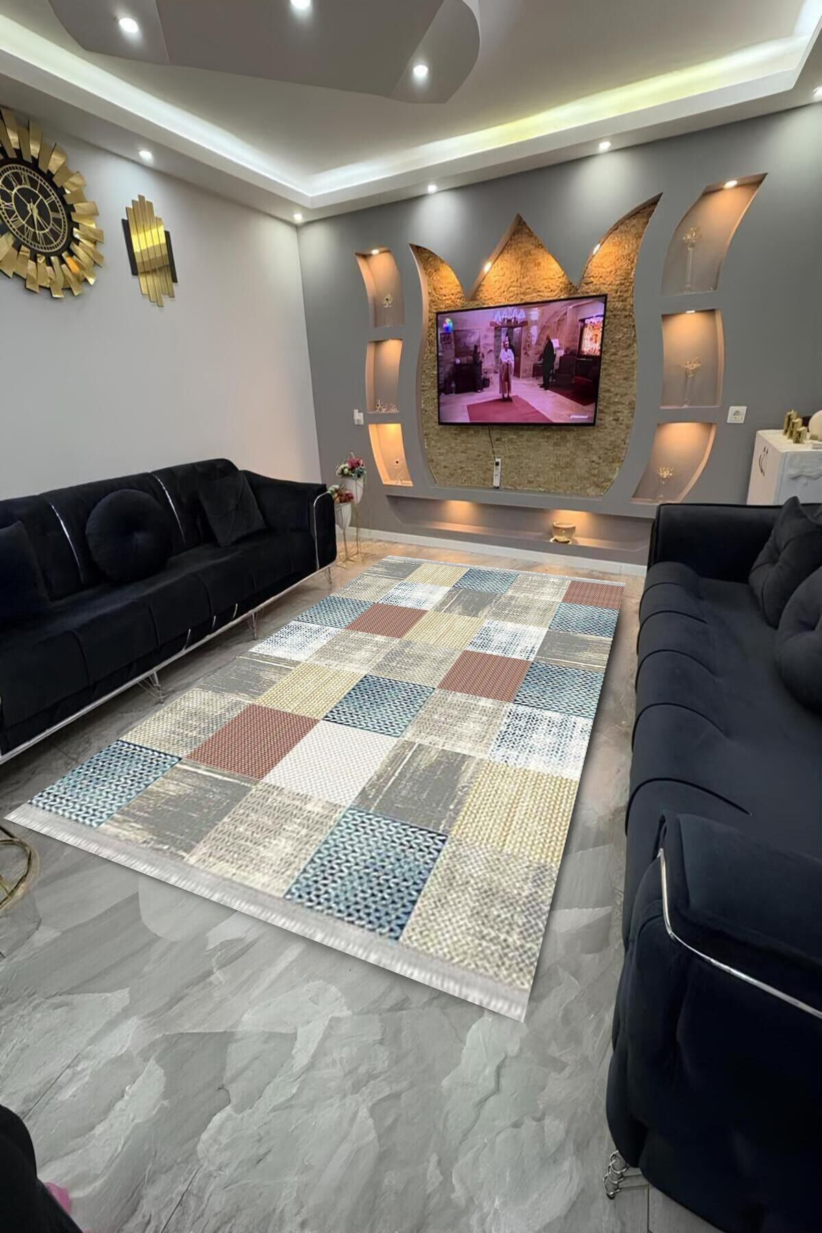 Home Dot Tabanlı yıkanabilir, leke tutmayan halı