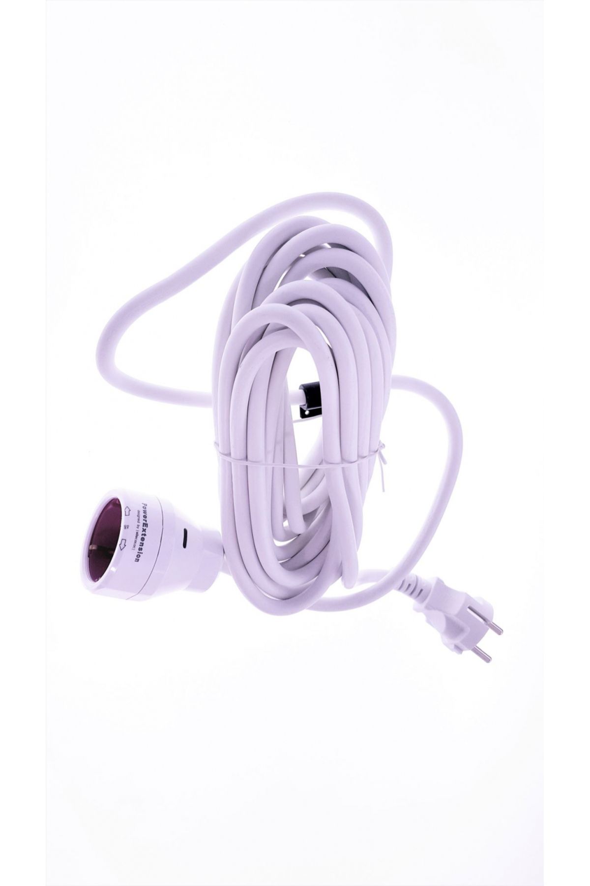 Allocacoc-Extension Cable 5m, White - 3680w Max, Eupe5m | With On/off Button By Turning 1