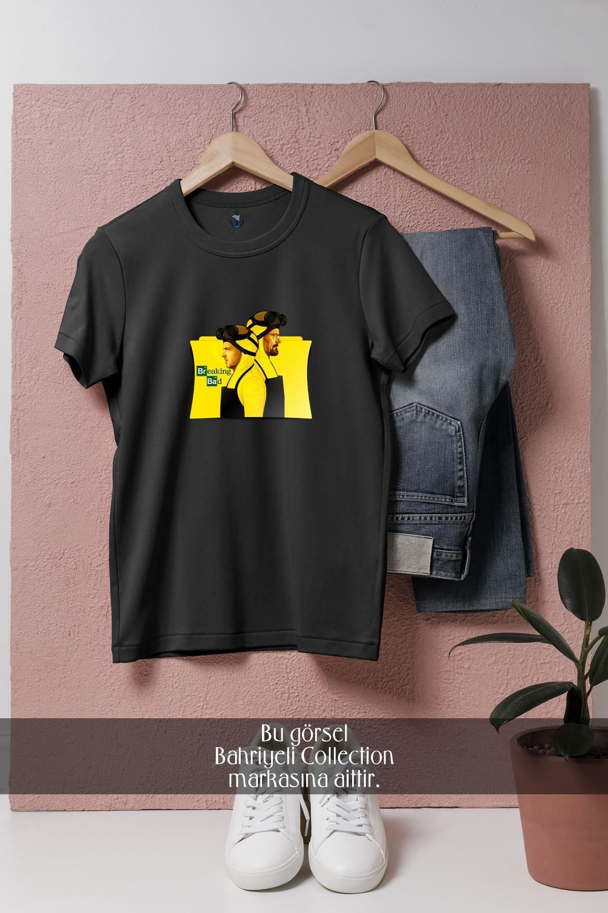Bahriyeli Collection Oversize Breaking Bad Yabancı Dizi Tasarımlı Unisex T-Shirt