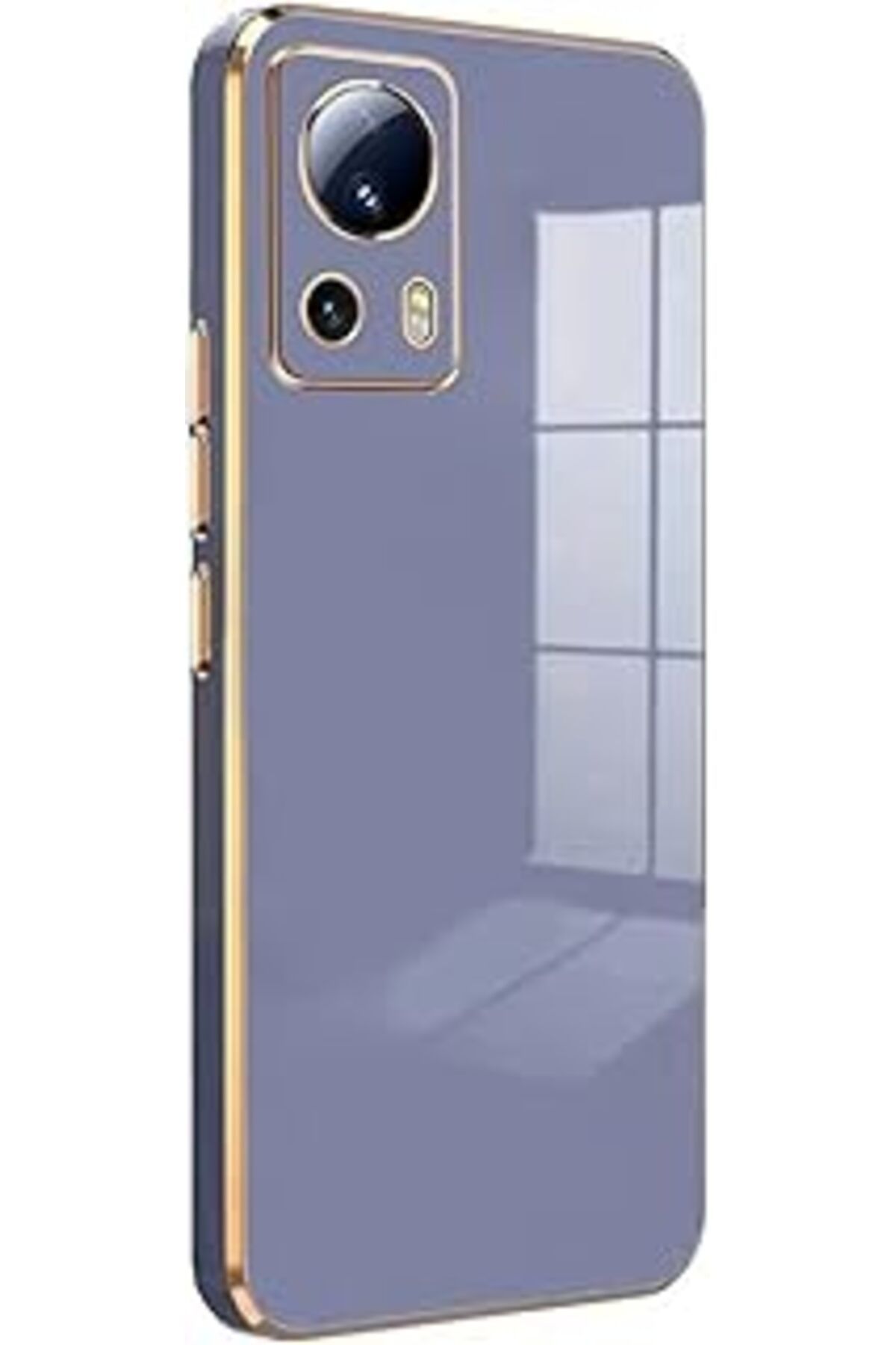 Pazarcan Microsonic Xiaomi Mi 13 Lite Için Kılıf Olive Plated Lavanta Grisi [Mi 13 Lite Ile Uyumlu Kılıf - L