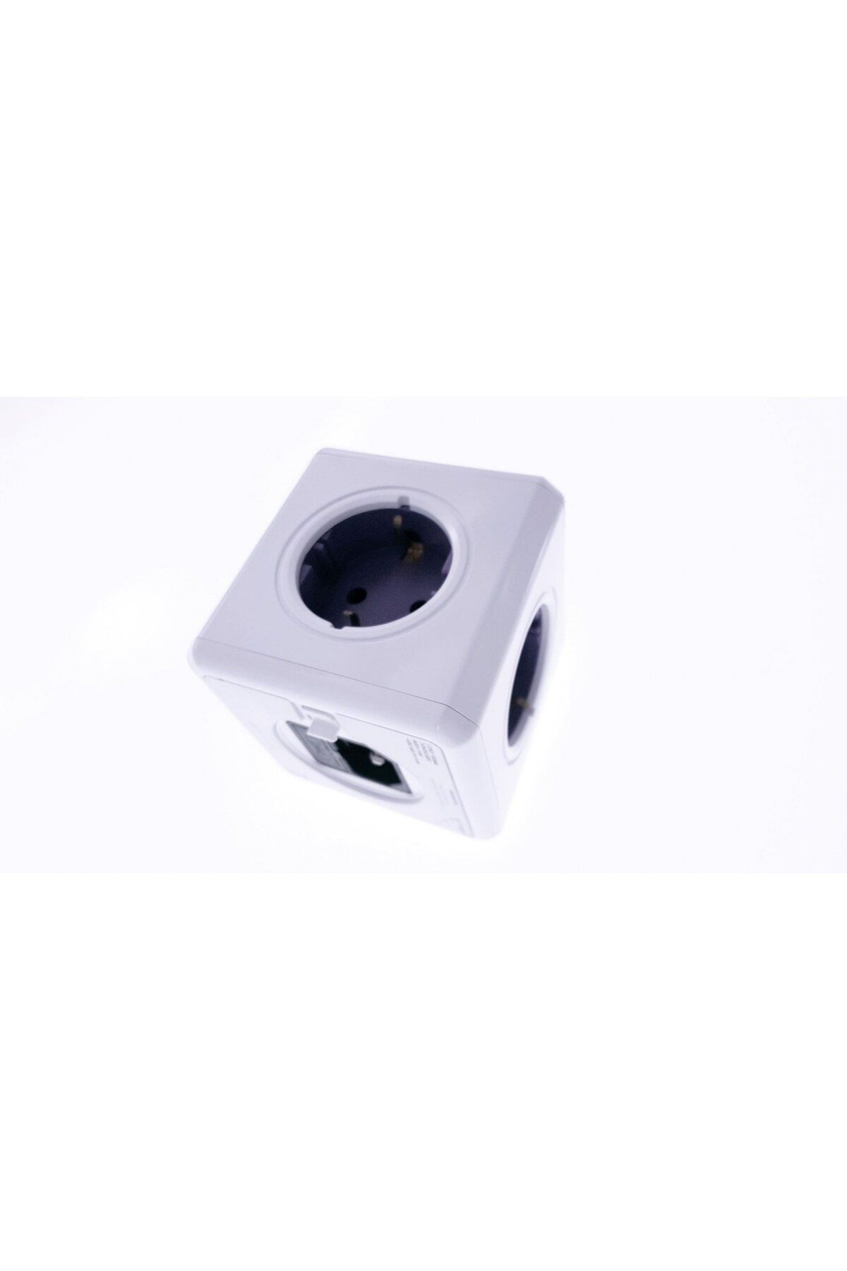 Allocacoc-Allocacoc 4+4 Cube Socket | 4 Sockets + 4 Adapter Plugs, Rewirable, 6A/1500W Max - DERWPC BN6061-10NO.1 3