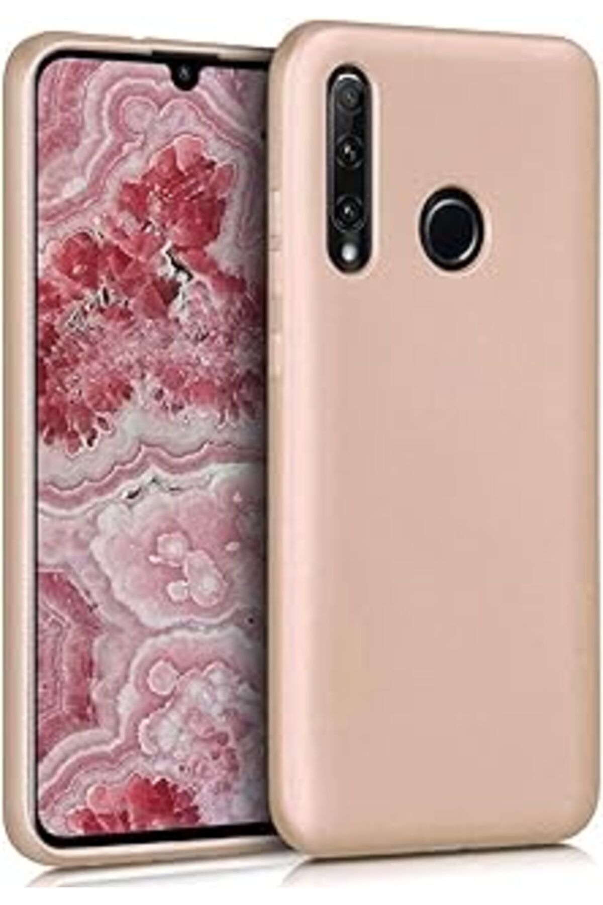 Pazarcan Microsonic Matte Silicone Huawei Honor 20 Lite Kılıf Gold [Honor 20 Lite Ile Uyumlu Kılıf - Gold]