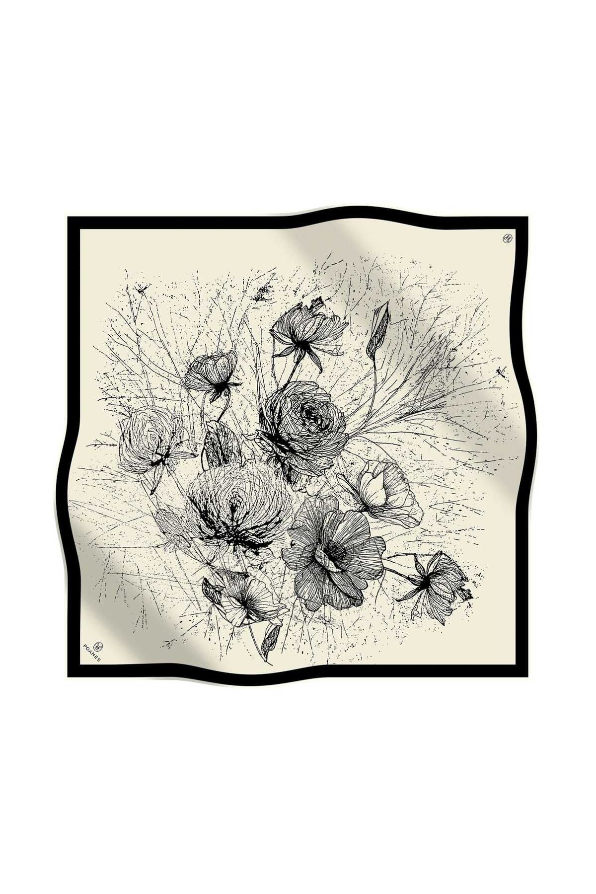 Poanes Poane İpek Twill Eşarp