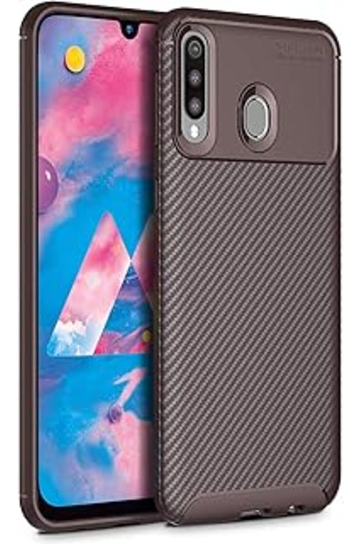 Pazarcan Microsonic Galaxy M30 Kılıf Legion Series Kahverengi [Galaxy M30 Ile Uyumlu Kılıf - Kahverengi]
