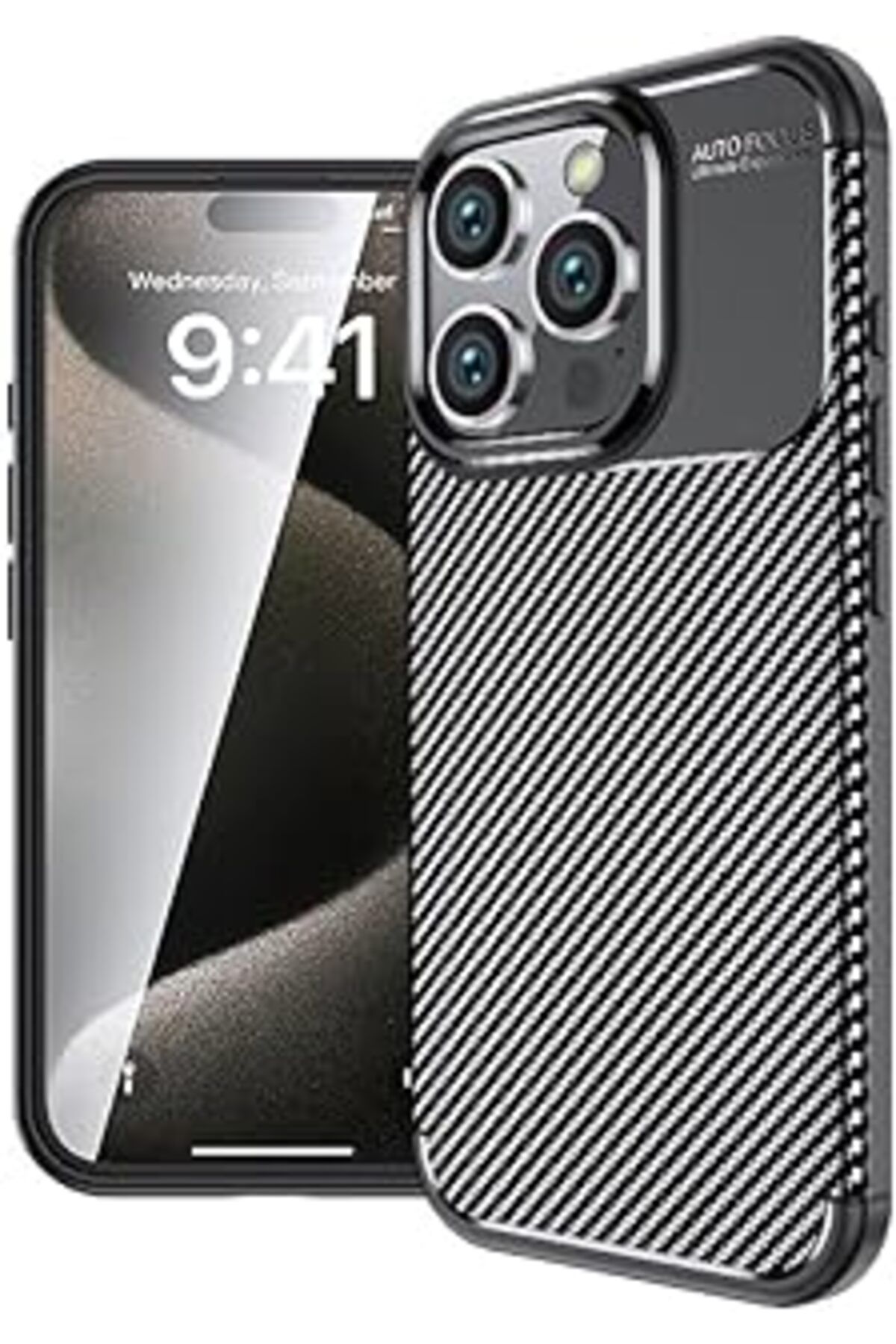 Pazarcan Zore Apple Için Uyumlu Iphone 16 Pro Max Kılıf Zore Negro Silikon Kapak Siyah