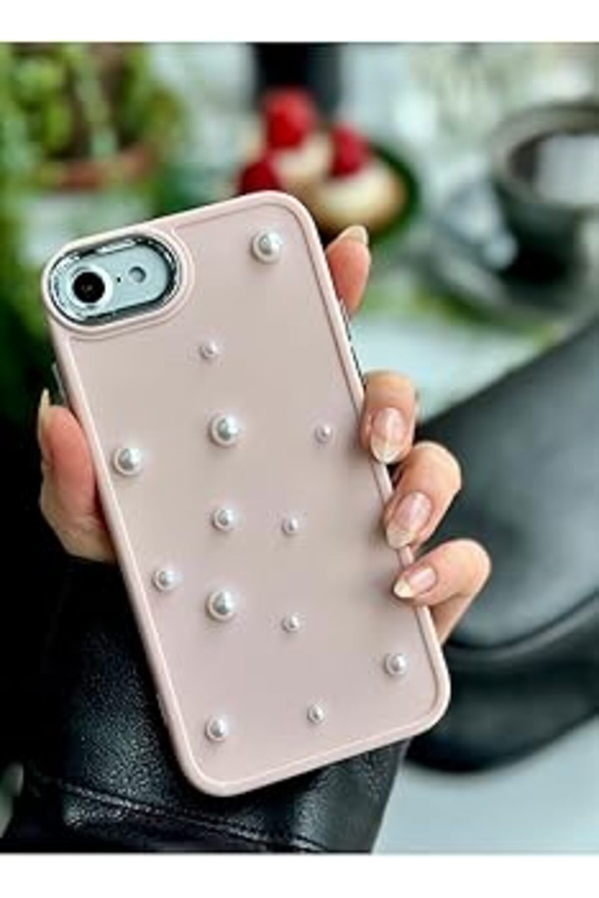 Karachil Go Aksesuar Iphone 7-8 - Se 2020 - Se 2022 Uyumlu Pearl 3D Oyuncak Tasarımlı Esnek Silikon Kılıf -