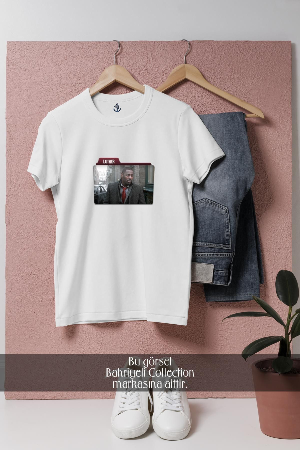 Bahriyeli Collection Oversize Luther Yabancı Dizi Tasarımlı Unisex T-Shirt