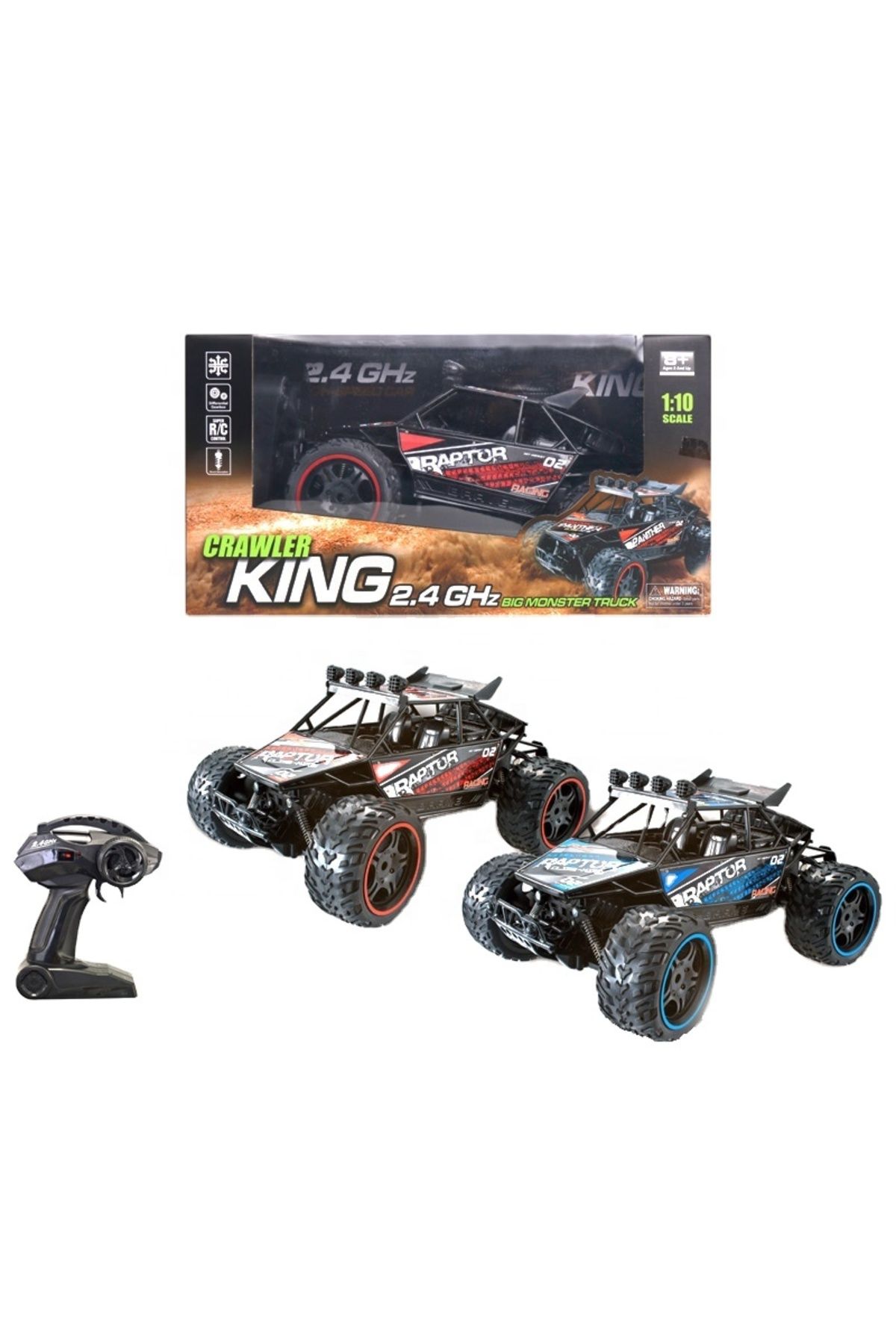 FELİTE RC KUMANDALI 15KM/H 1:10 KUMANDALI DEV RAPTOR ARABA ( VİDEOSUNDAN iZLEYEBİLİRSİNİZ )