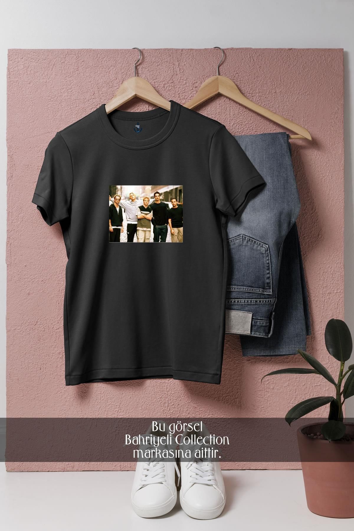 Bahriyeli Collection Oversize Backstreet Boys Picture Tasarımlı Unisex T-Shirt