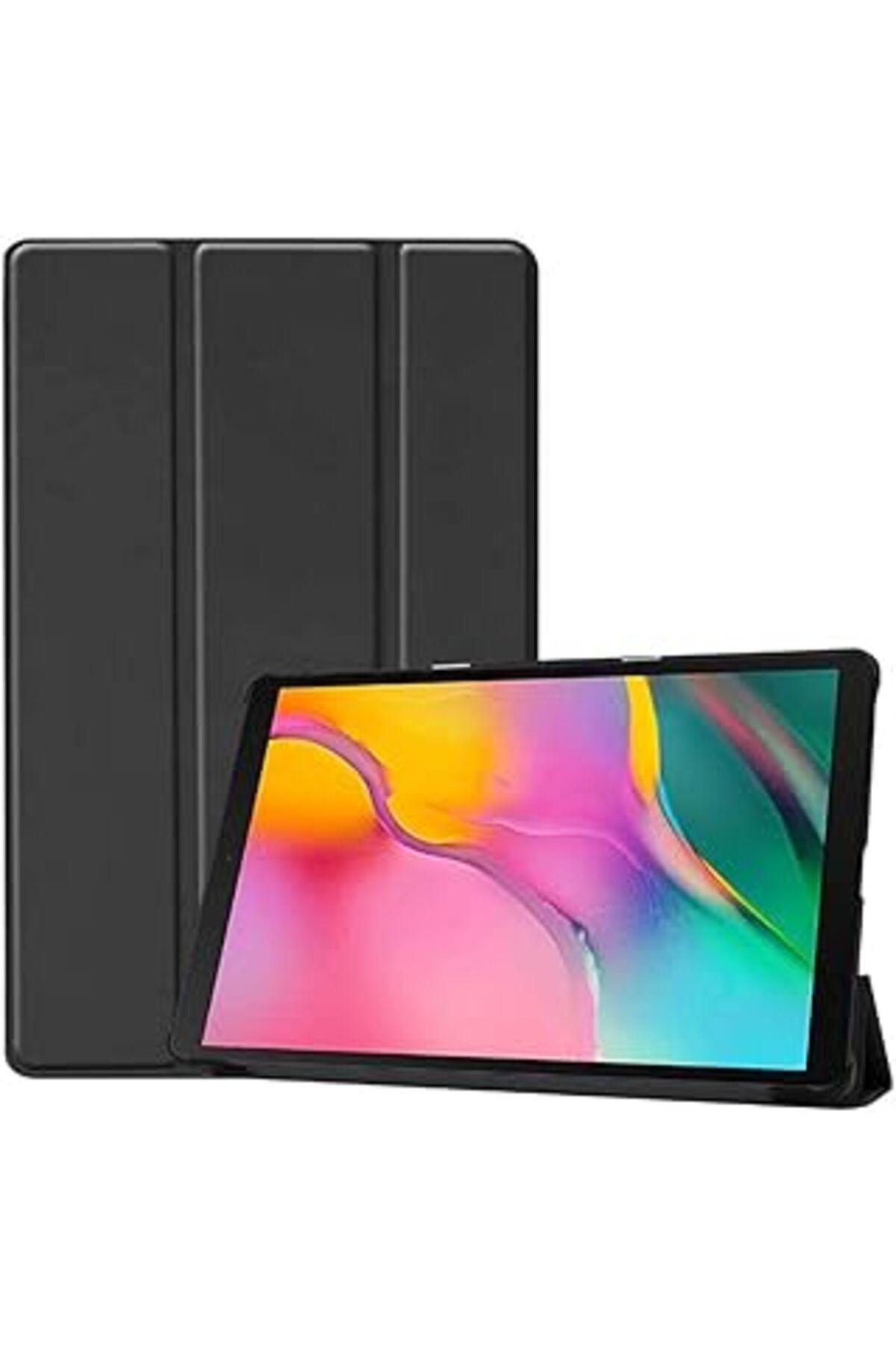 Pazarcan Zore 38534 Huawei T3 Ile Uyumlu 10 Inc Zore Smart Cover Standlı 1-1 Kılıf Siyah