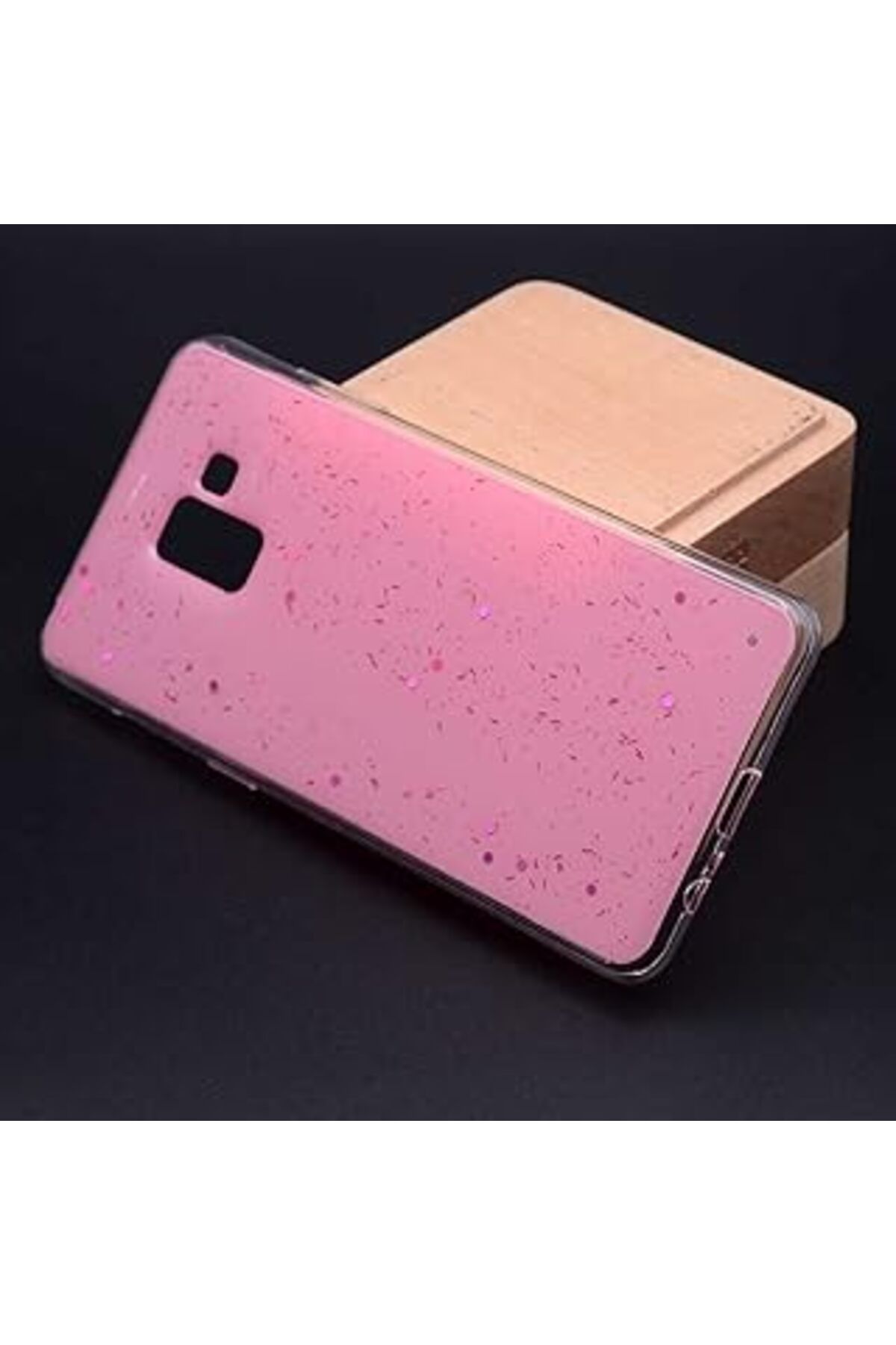 Pazarcan Zore Melamin A8 Plus 2018 Ile Uyumlu Pink Silikon Kapak
