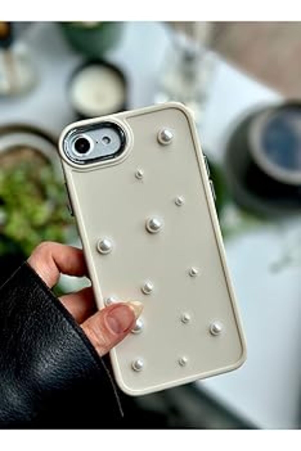 Pazarcan Go Aksesuar Iphone 7-8 - Se 2020 - Se 2022 Uyumlu Pearl 3D Oyuncak Tasarımlı Esnek Silikon Kılıf -