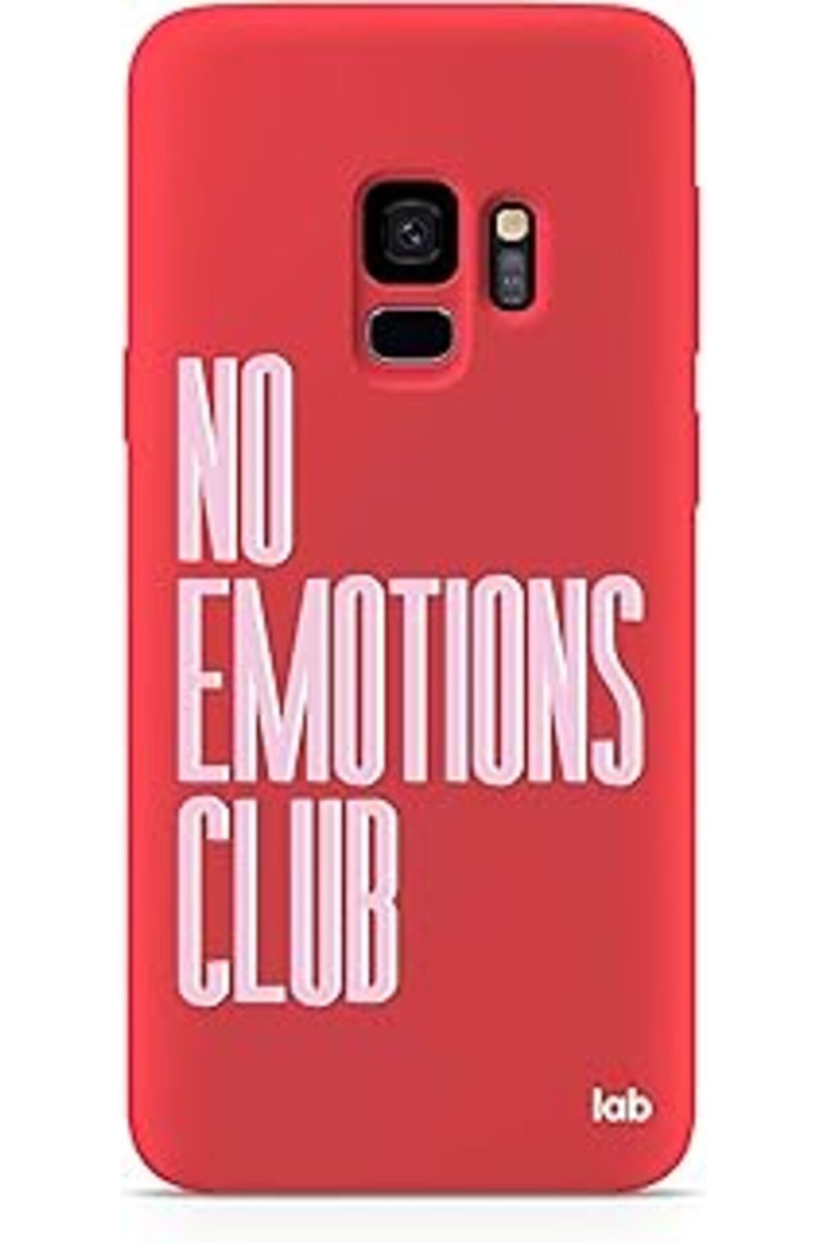 Pazarcan Caseslab S9 Plus Kırmızı Silikon Telefon Kılıfı - Emotions Club