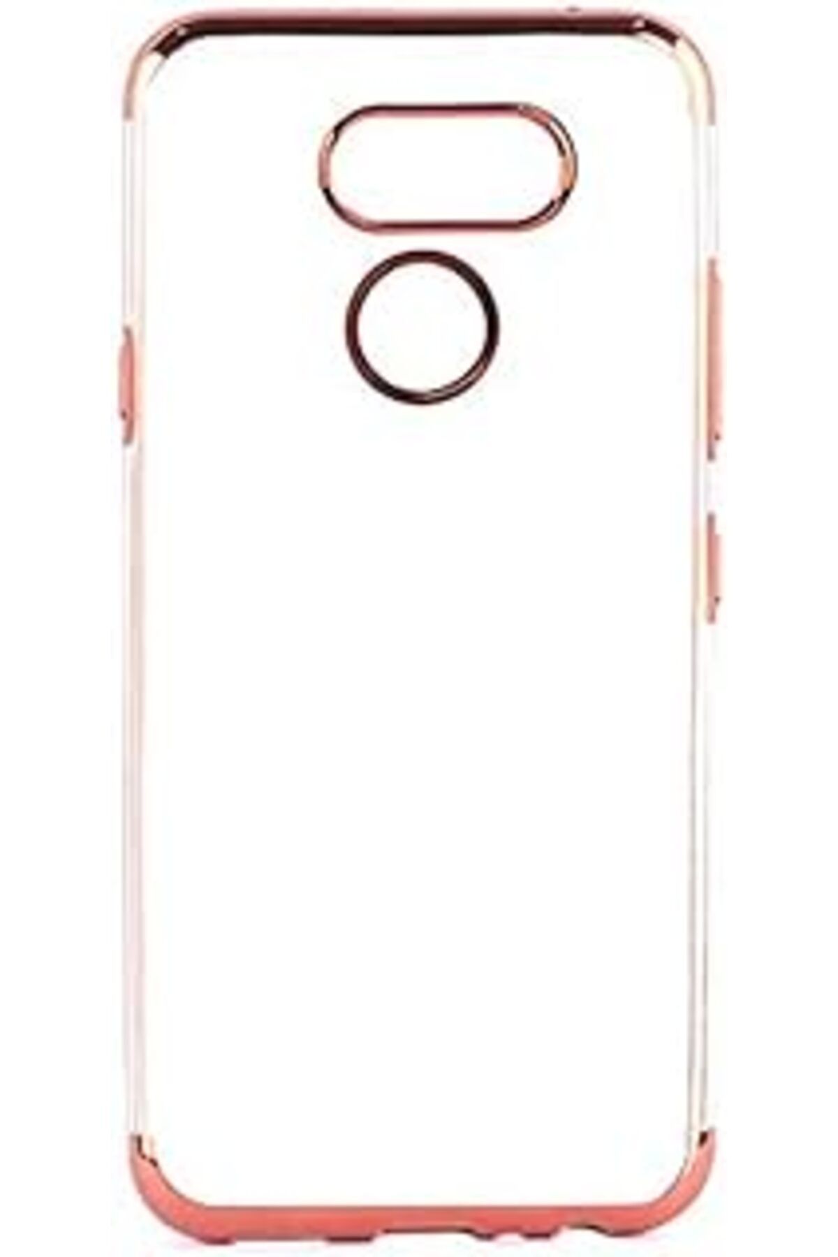 Pazarcan Zore Lg K40S Ile Uyumlu Dört Köşeli Lazer Kırmızı Cep Telefonu Kılıfı