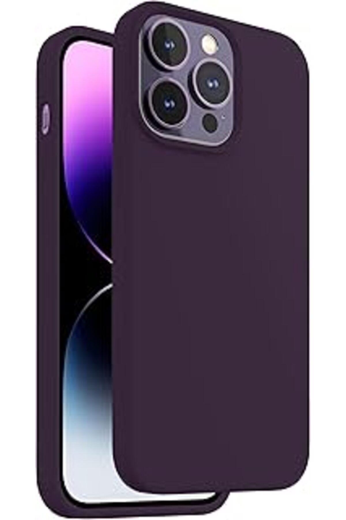 Pazarcan Teknoft Iphone 14 Pro İçin İpeksi Yumuşak Dokulu İçi Kadife Tam Koruma Sağlayan Darbe Emici Yükselt