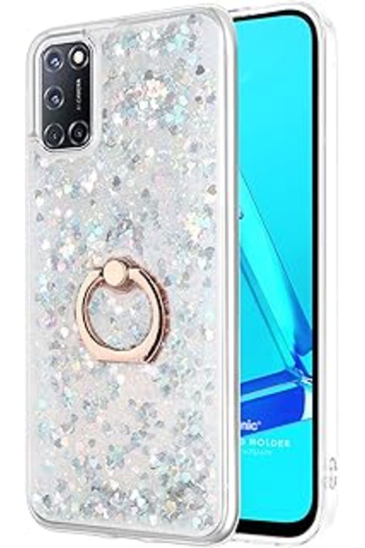 Pazarcan Microsonic A92 Kılıf Glitter Liquid Gümüş [a92 Ile Uyumlu Kılıf - Gümüş]