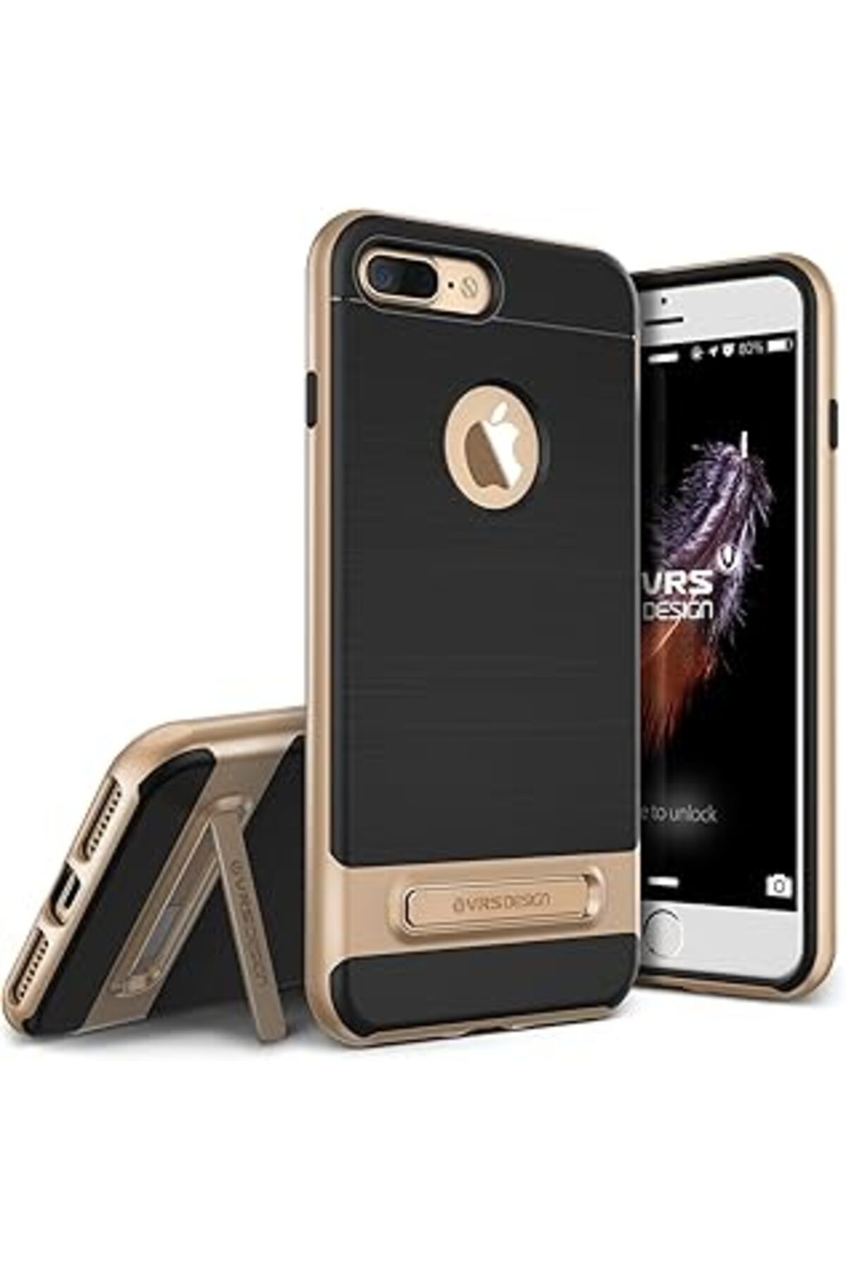 Pazarcan Vrs Design Vrs84209 Iphone 7 Plus High Pro Shield Kılıf; Arka Kapak Altın