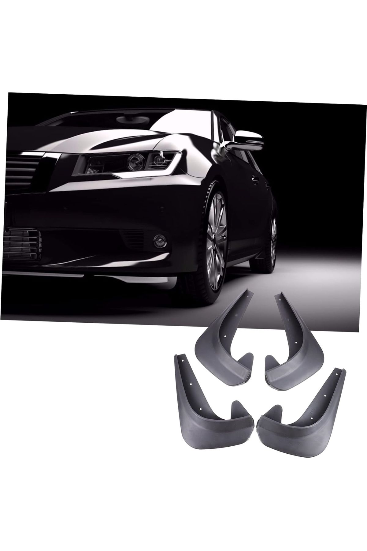 Transformacion-Set of 4 Mud Flaps - Front Rear Suitable Anti-Mud Mud Flaps Set 721877 2