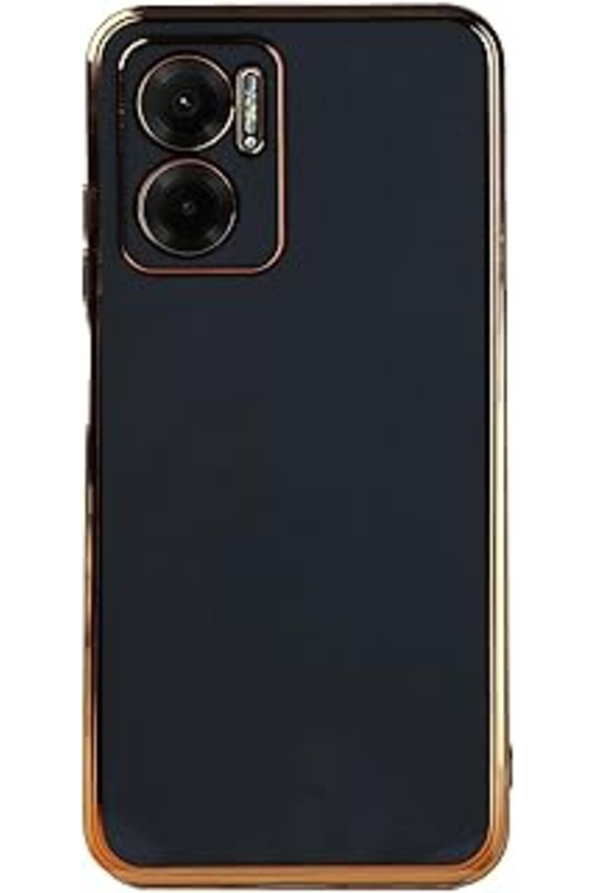 Pazarcan Microsonic Redmi Note 11E Kılıf Olive Plated Siyah [Redmi Note 11E Ile Uyumlu Kılıf - Siyah]