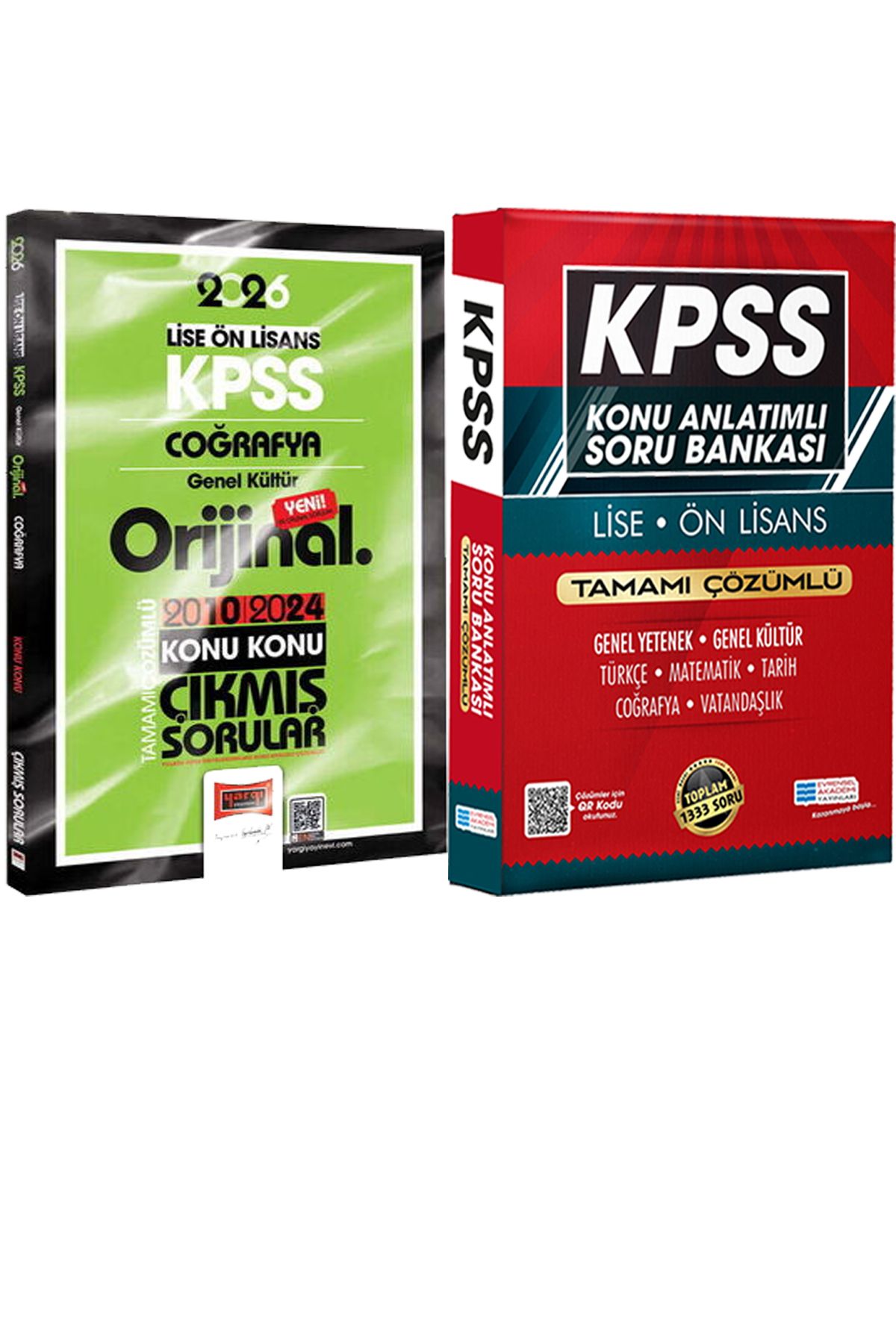 Yargı Yayınları 2026 KPSS Lise-Önlisans Coğrafya Orijinal 2010-2024 Konu Konu Çıkmış + Lise Önlisans Konu Ant. Soru