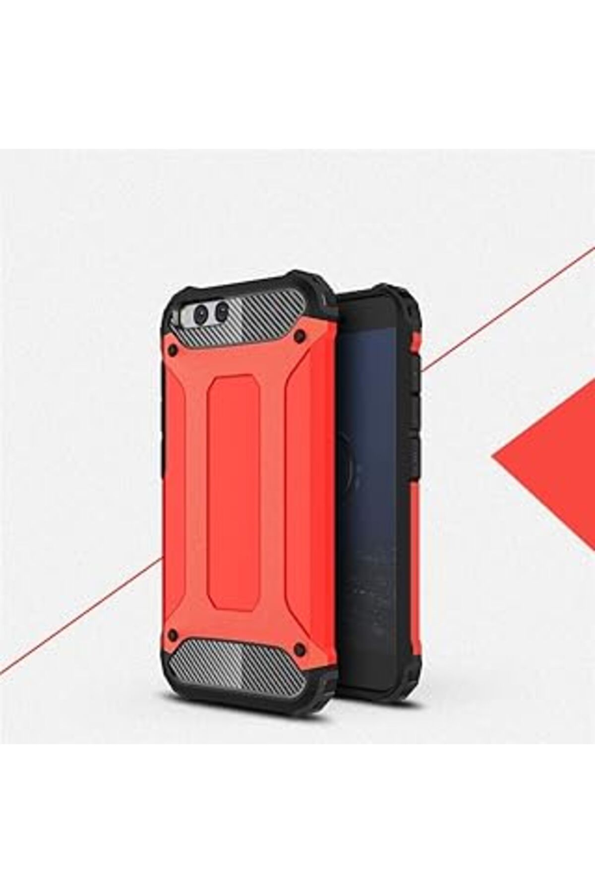 Pazarcan Zore Zenfone 4 Ze554Kl Ile Uyumlu Kılıf Zore Crash Zırh Tipi Koruyucu Çift Katmanlı Silikon Kapak,K