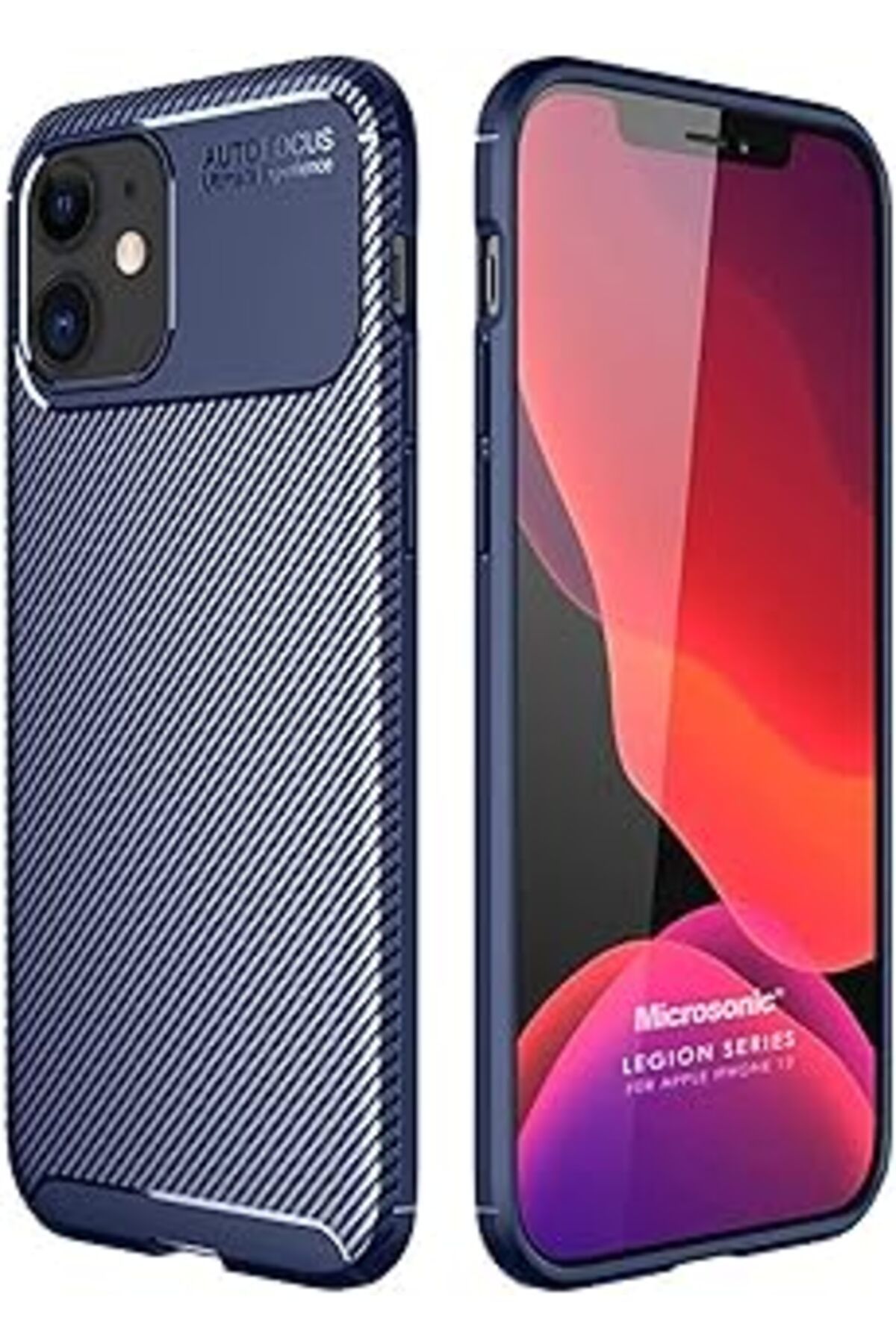 Pazarcan Microsonic Iphone 12 Kılıf Legion Series Lacivert [Iphone 12 Ile Uyumlu Kılıf - Lacivert]