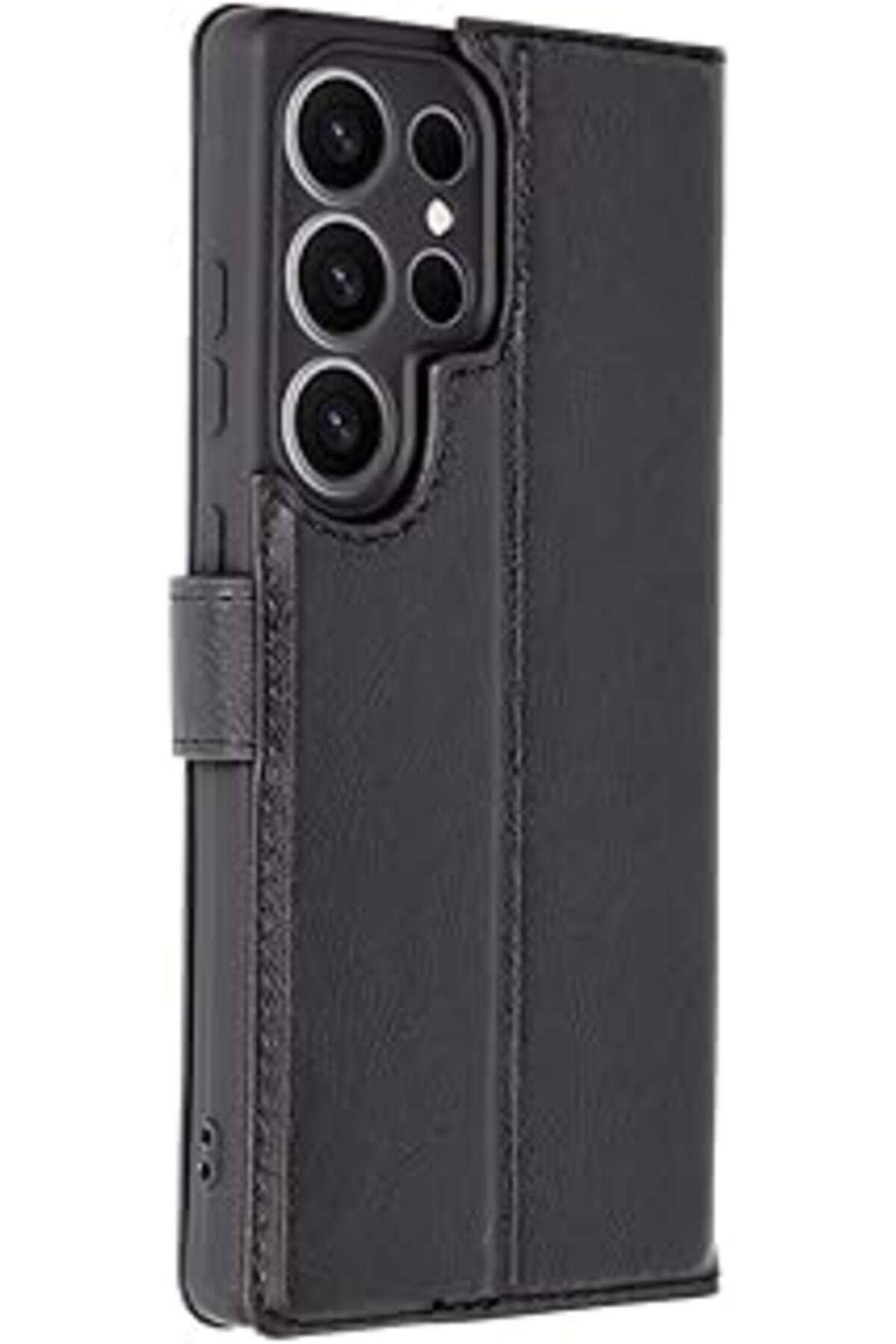 Qedii Galaxy S25 Ultra Ile Uyumlu Kılıf New Trend S Plus Deri Cüzdan Kılıf Ön Kapaklı Tasarım Stand Olabi