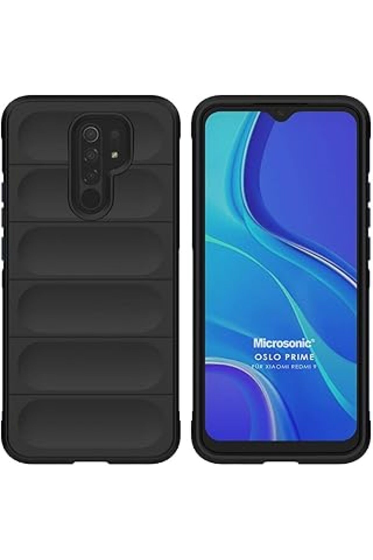 Pazarcan Microsonic Xiaomi Redmi 9 Için Kılıf Oslo Prime Siyah [Redmi 9 Ile Uyumlu Kılıf - Siyah]