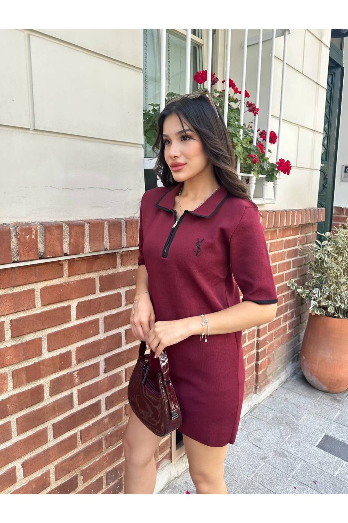 Abalı Yeni sezon triko yazlık üzün bluz Alhawi Faten model