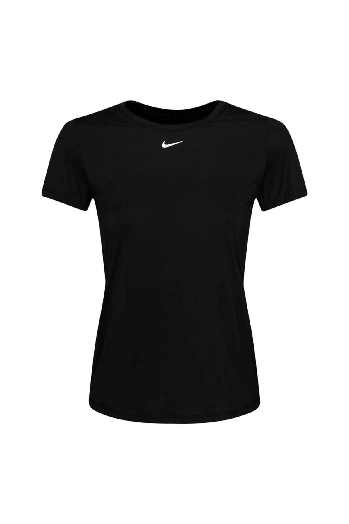 Nike Training T-Shirt Dri-FIT One Slim Fit - Siyah Beyaz