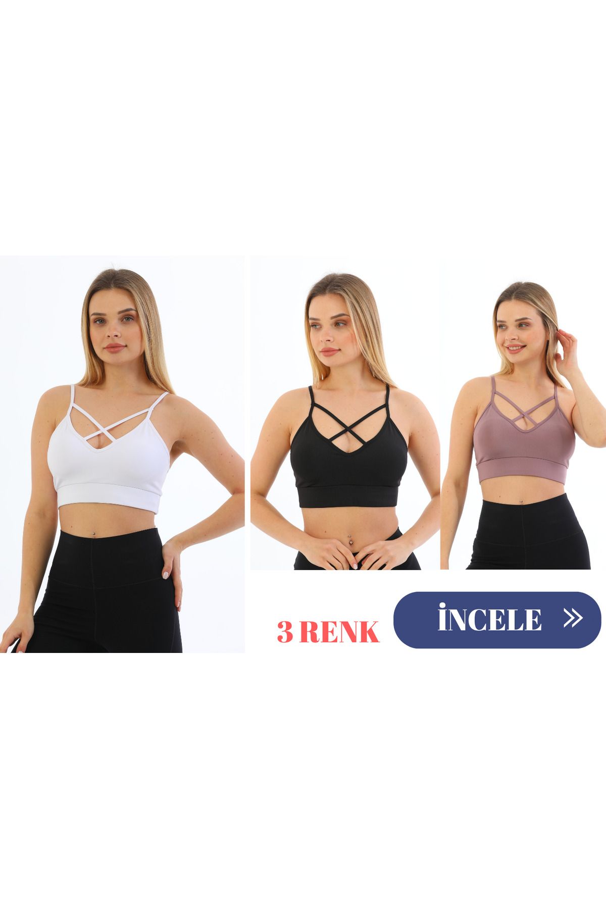 murays form angel 3 lü kadın askıları çapraz büstiyer