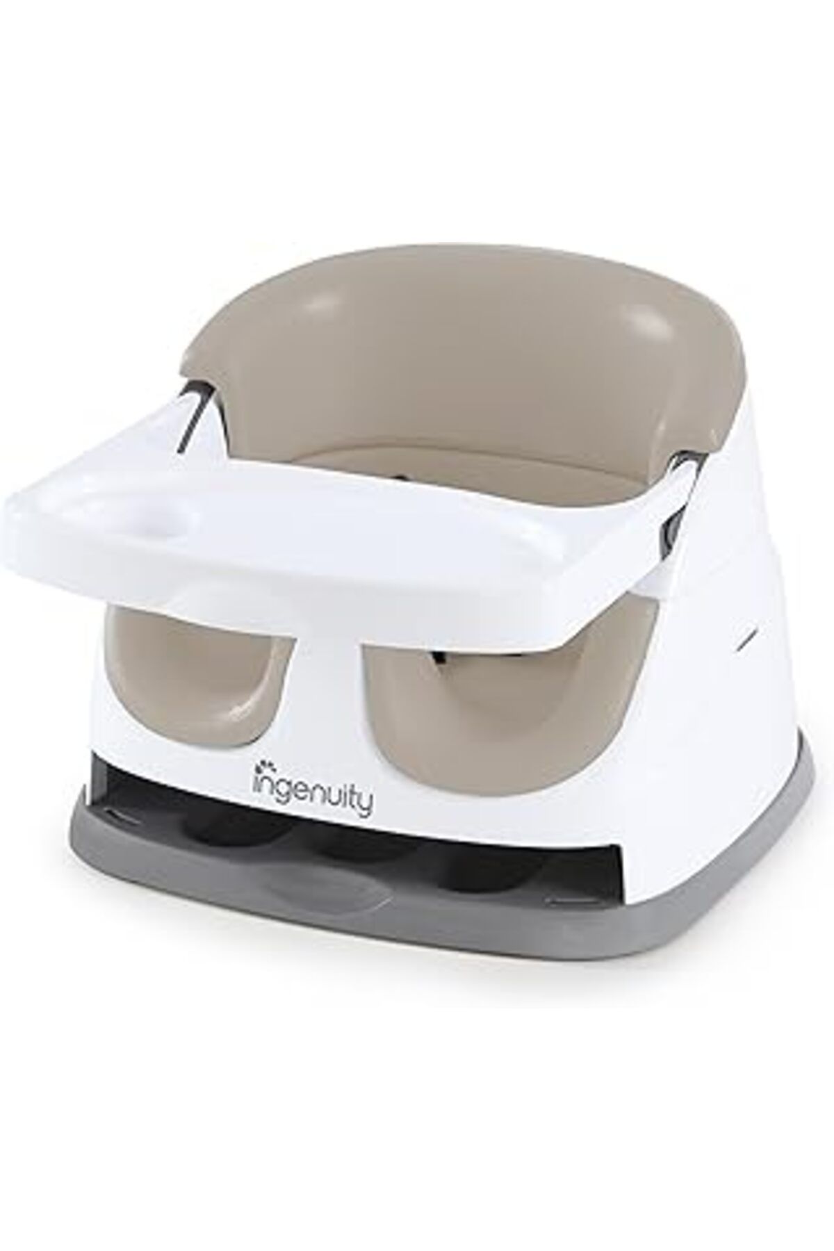 Qedii Ingenuity Baby Base 2'Si 1 Arada Booster Besleme Ve Kendinden Saklama Tepsili Yer Oturağı, Kaşmir