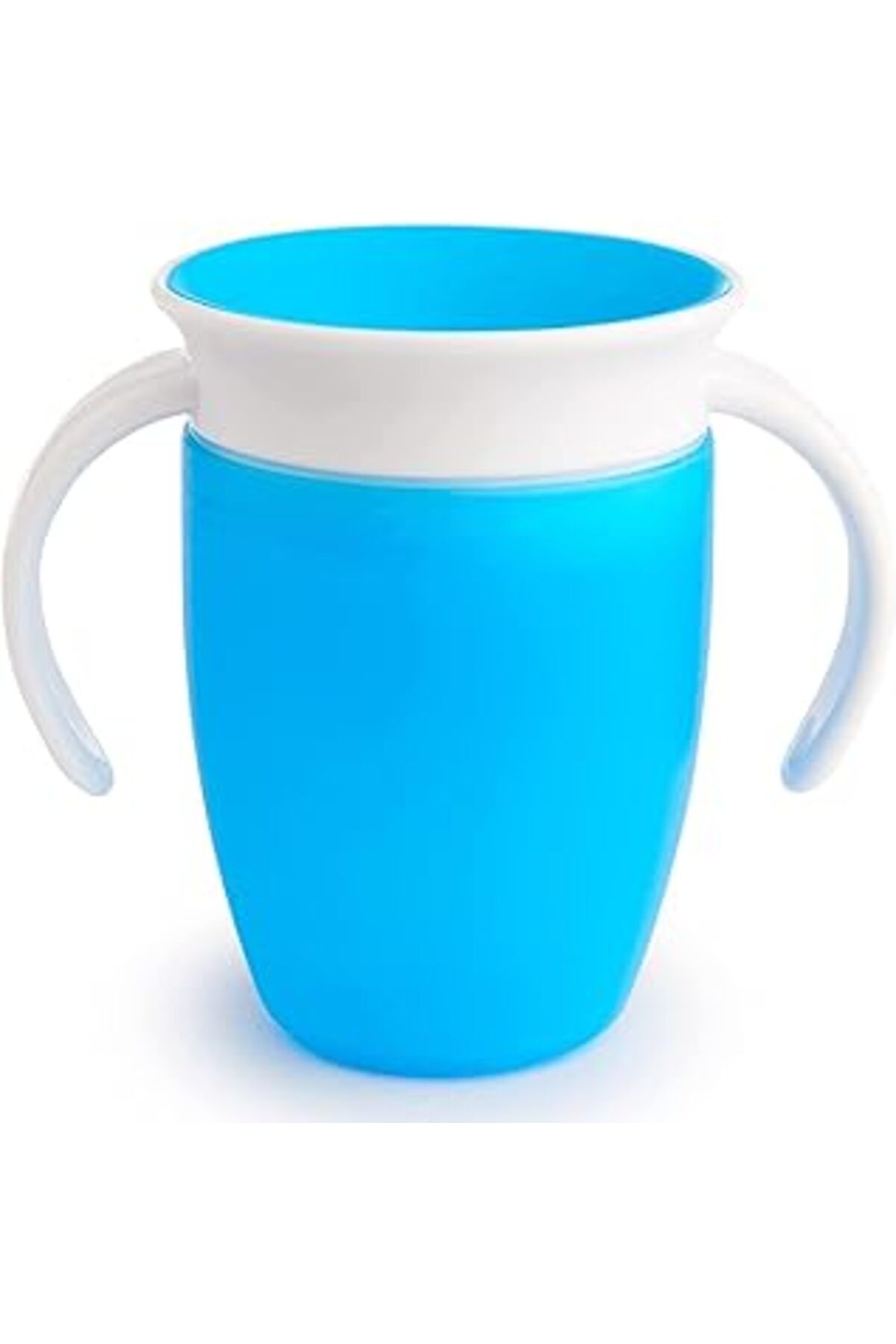 Qedii Joyzzz 360 Eğitici Bardak Kulp, 205Ml Çocuk Dökülmeye Dayanıklı Eğitici Bardak, Otomatik Sızdırmaz
