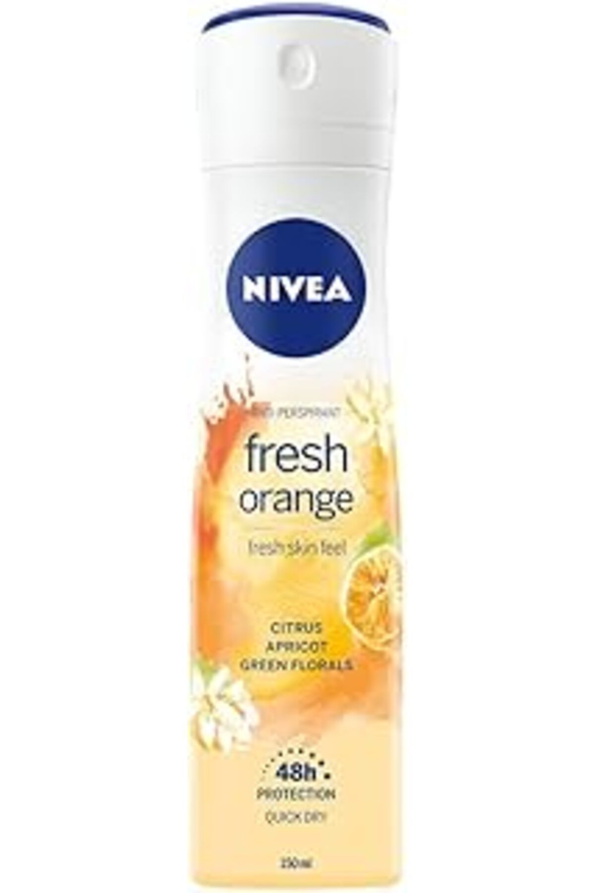 Karachil Kadın Sprey Deodorant Fresh Orange, Ter Ve Ter Kokusuna Karşı 48 Saat Anti-Perspirant Koruma (150 M