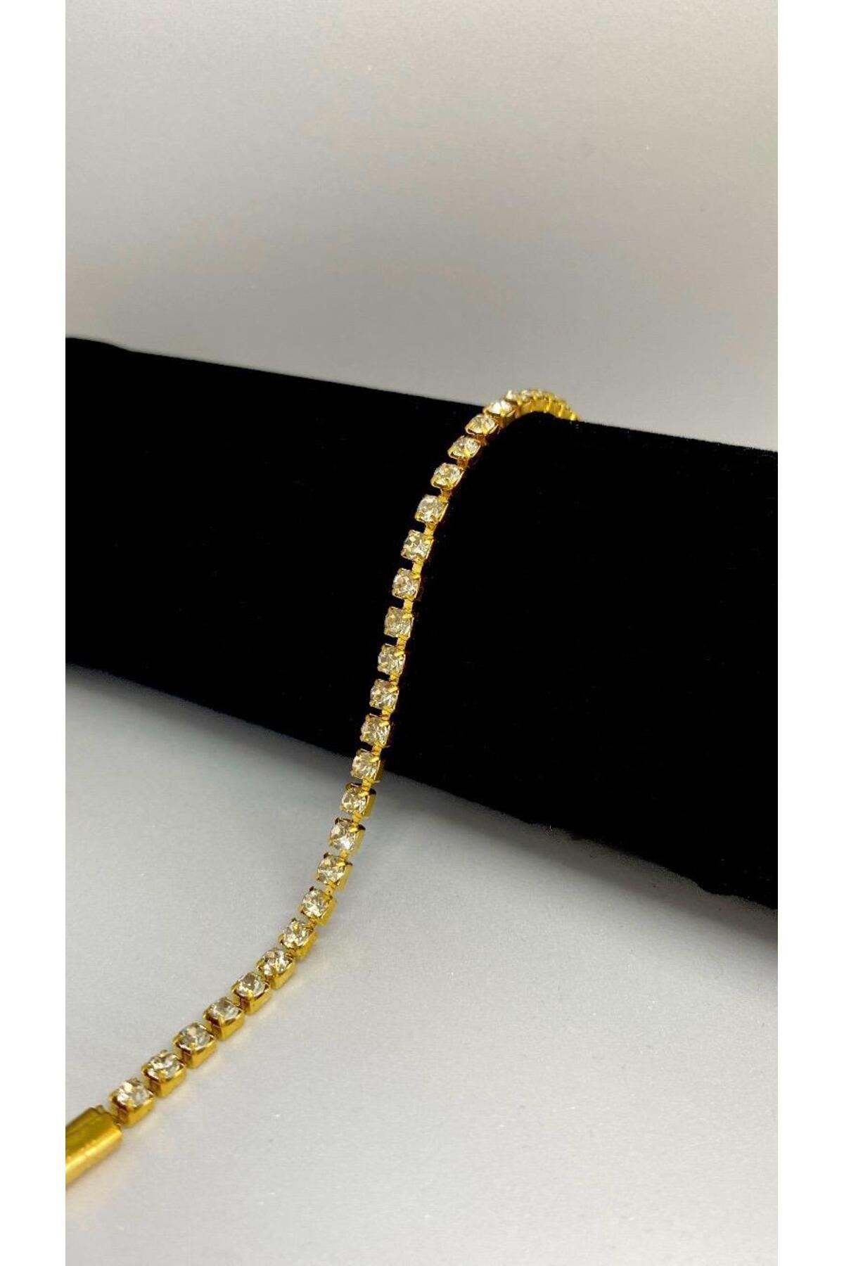 Axuu Collection Gold Renk Su Yolu Bileklik Her Ölçüye Uygundur