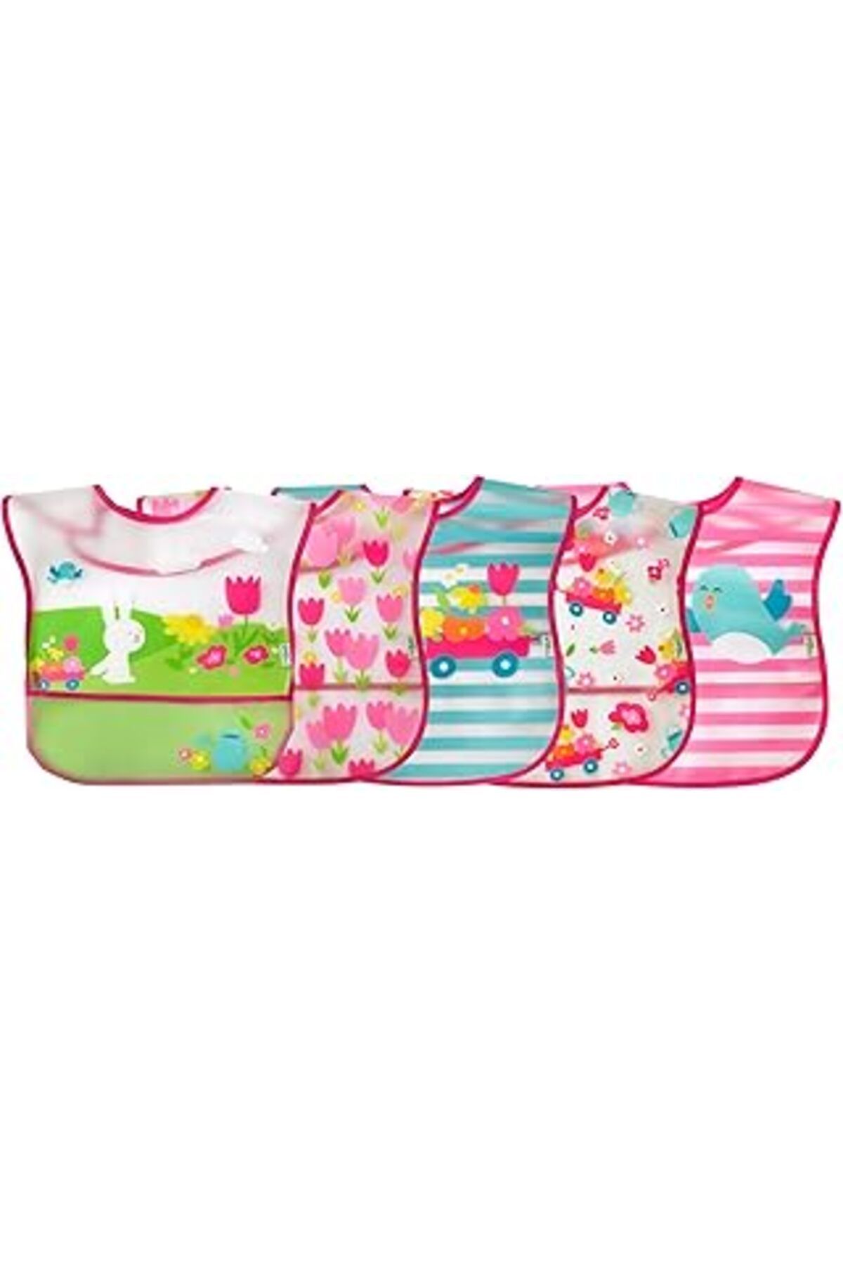 Qedii Green Sprouts I Play Baby 101258-227-26 Mama Önlüğü, Pembe