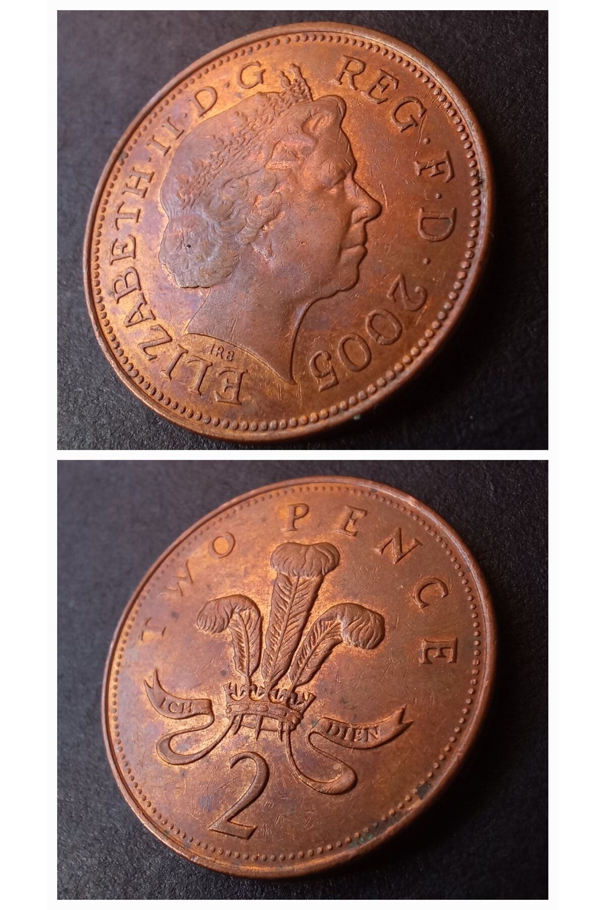 escoines koleksiyon 399636861c5a841d02 2005 İngiltere two pence ççt+ Eski Yabancı Madeni Para