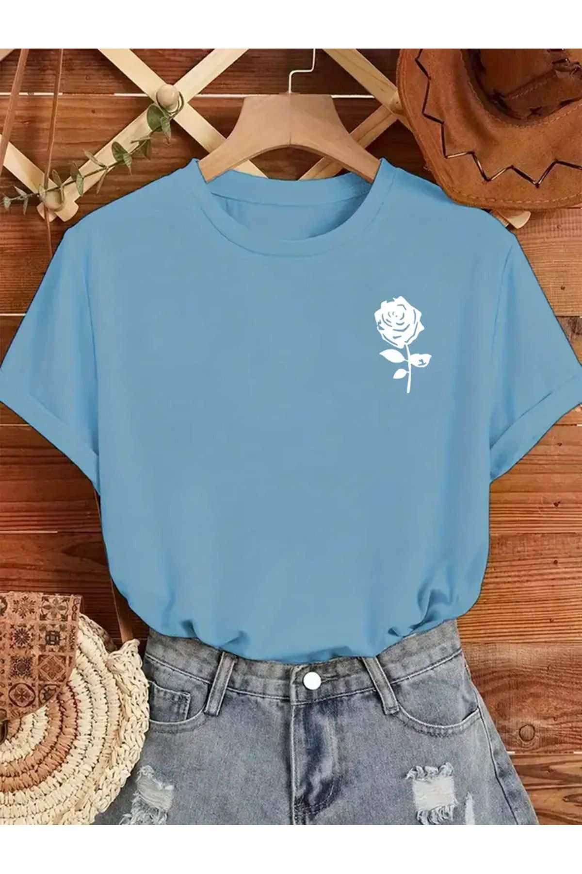HOFFNUNG T SHIRT flower design oversize