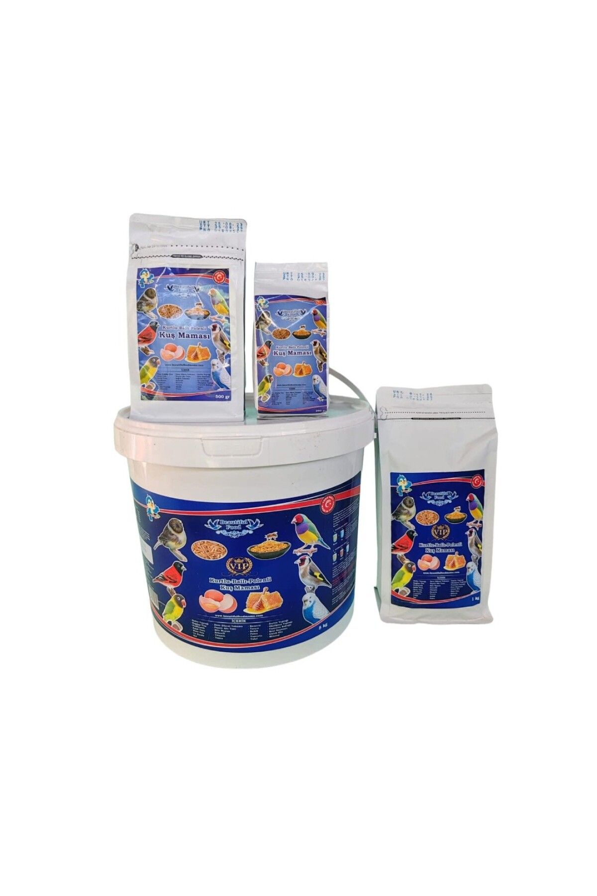 MALATYAYEM Ballı Kurtlu Kuş Maması 1 Kg - Beautiful Food Kuş Maması