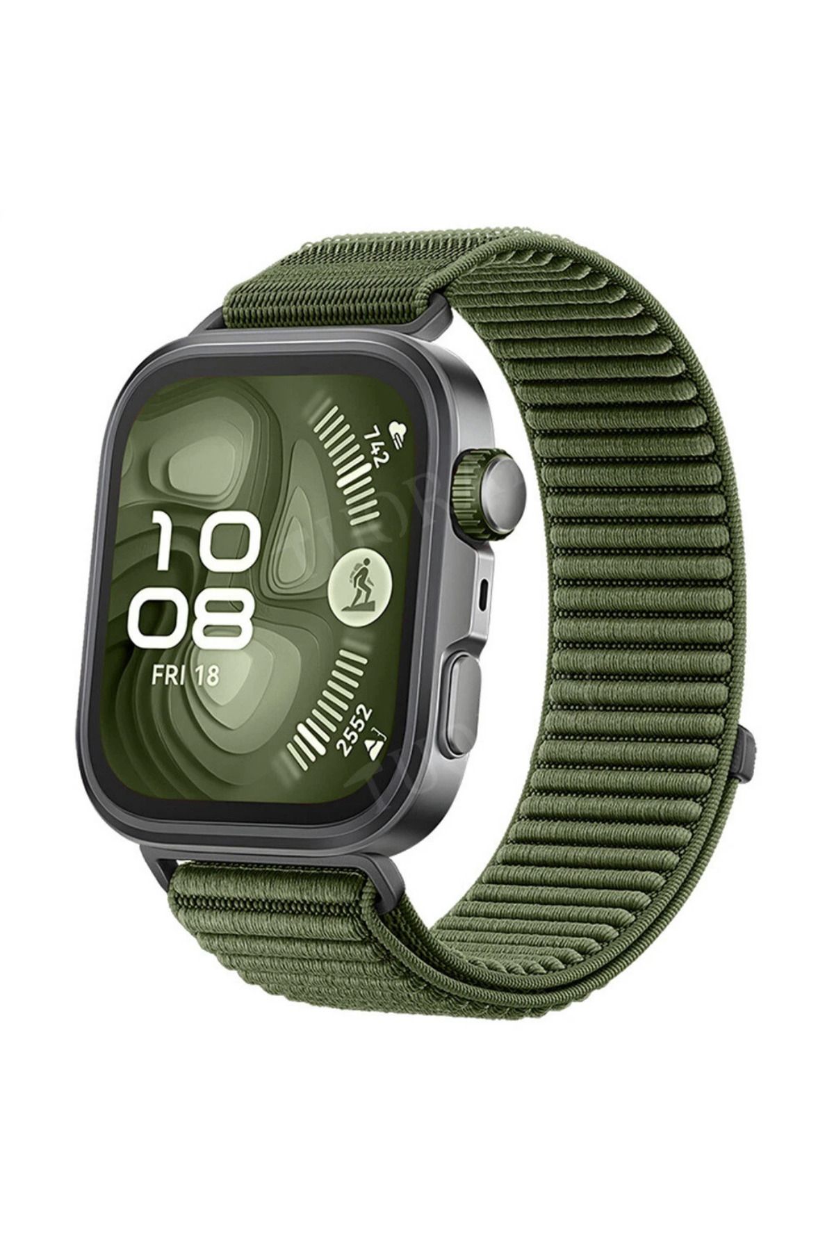 İncisoft Huawei Watch Fit 4 Pro / Fit 4 / Fit 3 Uyumlu Hasır Örgü Dokuma Cırtlı Tasarım Lansman Spor Kordon