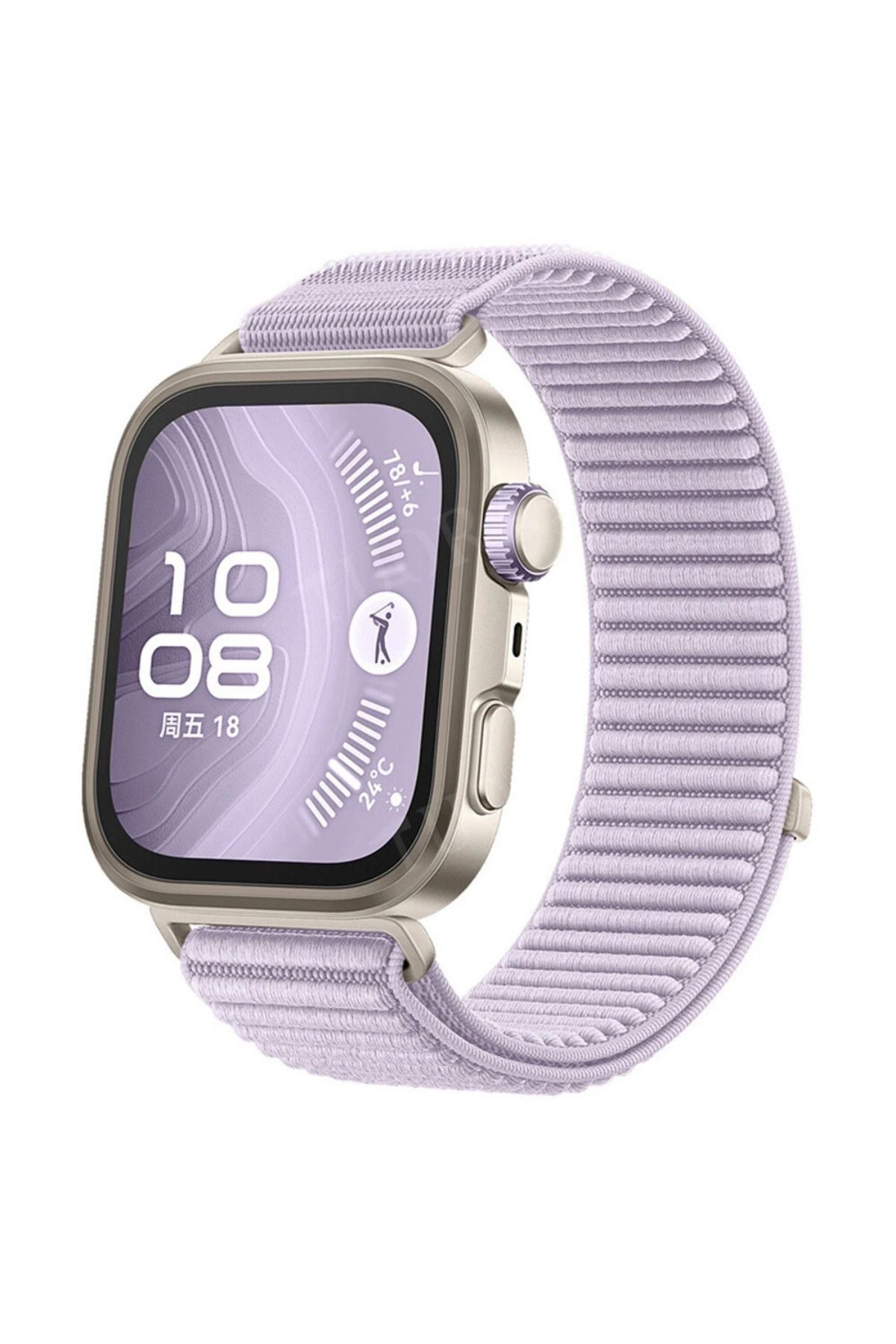 İncisoft Huawei Watch Fit 4 Pro / Fit 4 / Fit 3 Uyumlu Hasır Örgü Dokuma Cırtlı Tasarım Lansman Spor Kordon
