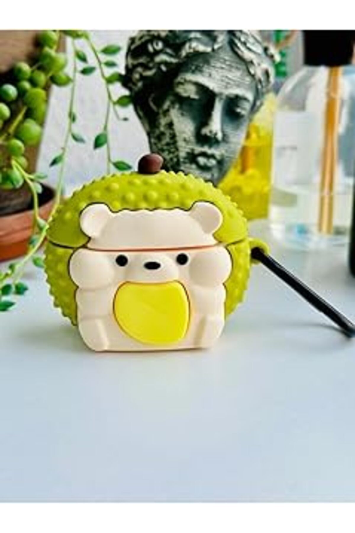 NETWORK ART Airpods Pro - Pro2 Ile Uyumlu Tasarımlı Kalın Silikon Koruyucu Kılıf - Kirpi