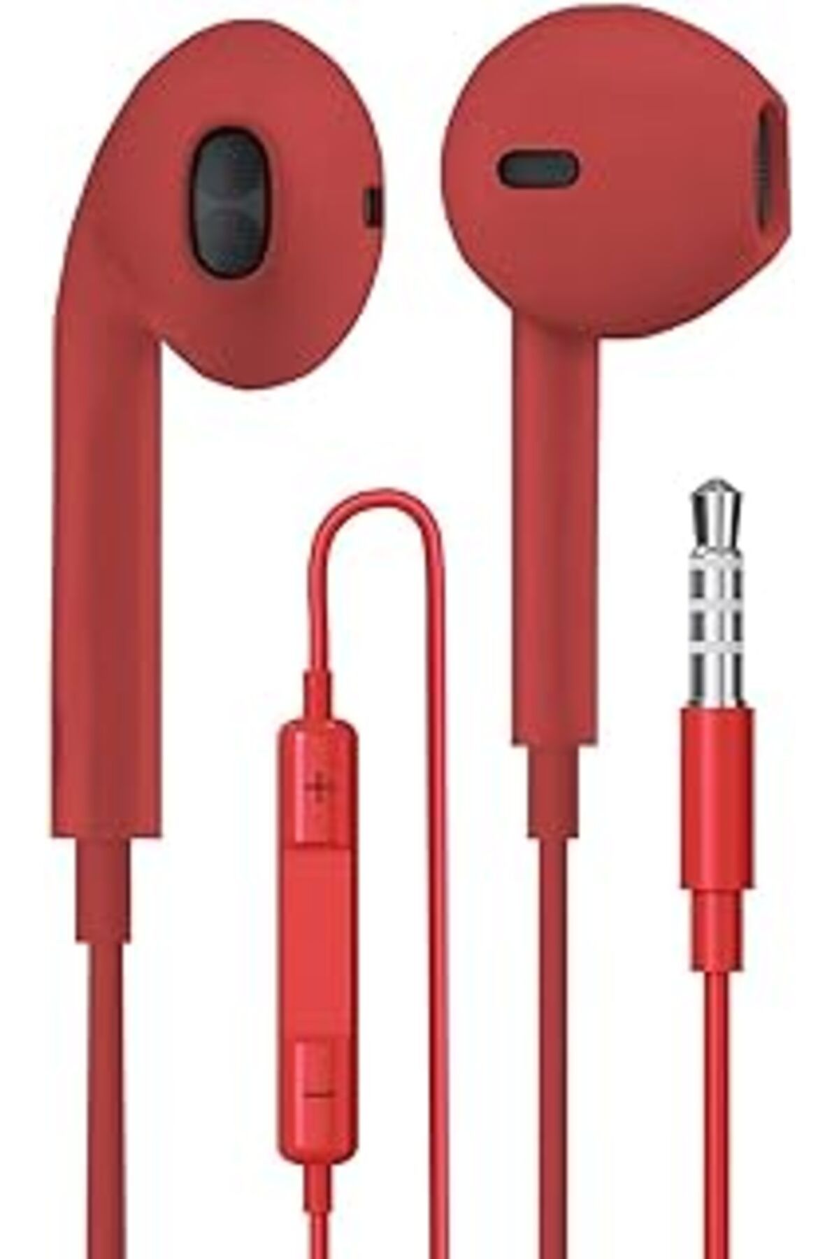 NETWORK ART Jack Girişli Kırmızı Kablolu Kulaklık Ios Android İle Uyumlu 3.5 Mm Kulaklık Renkli