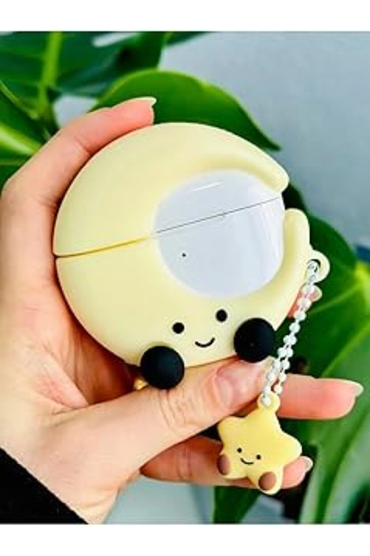 NETWORK ART Airpods Pro - Pro2 Ile Uyumlu Tasarımlı Kalın Silikon Koruyucu Kılıf - Ayyıldız