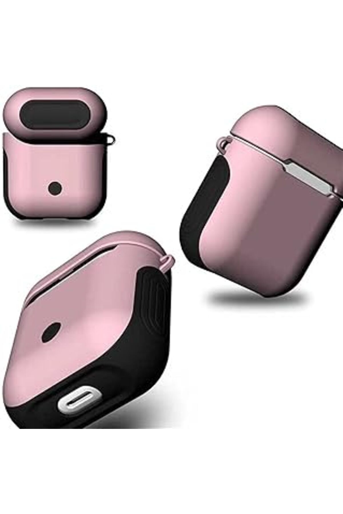NETWORK ART Zore Apple Airpods Ile Uyumlu Kılıf Zore Shockproof Silikon, Rose Gold