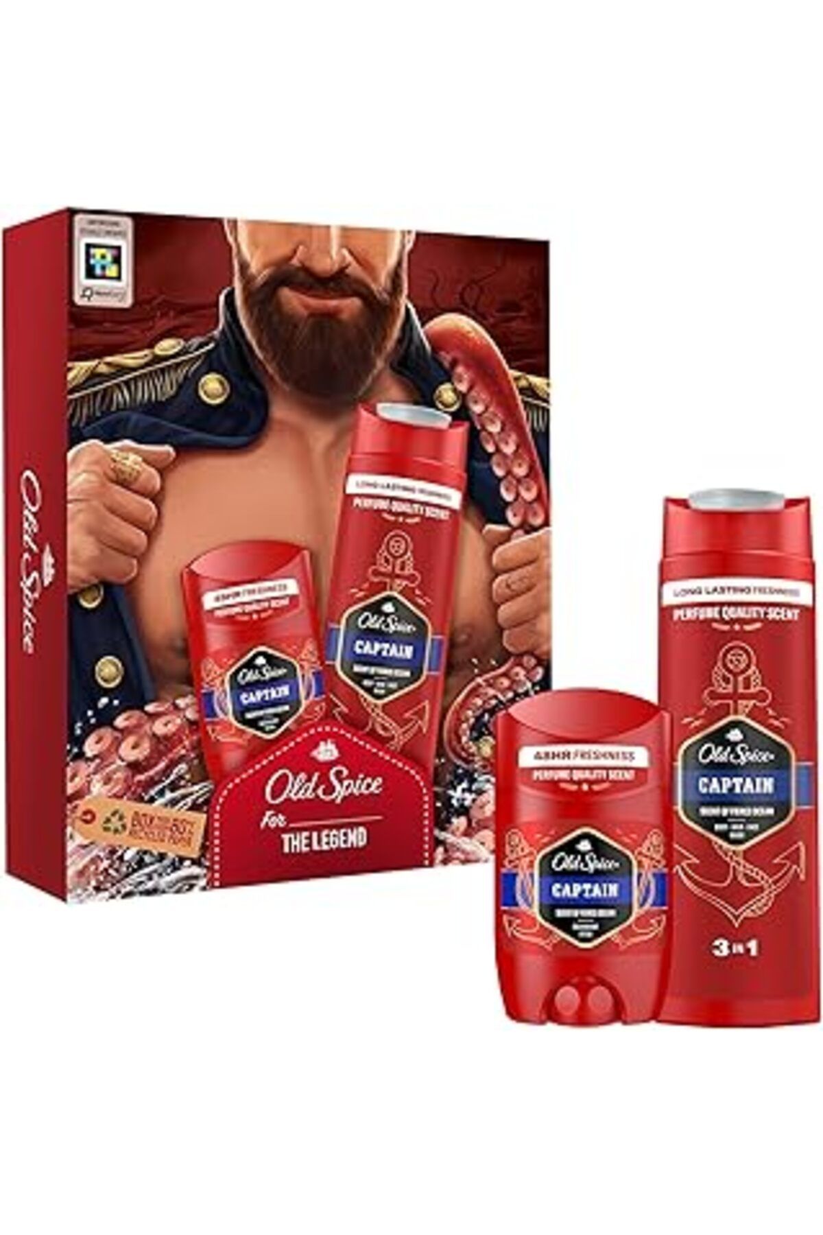 Karachil Old Spice Captain Deo Stick 50 Ml Ve Duş Jeli 250 Ml