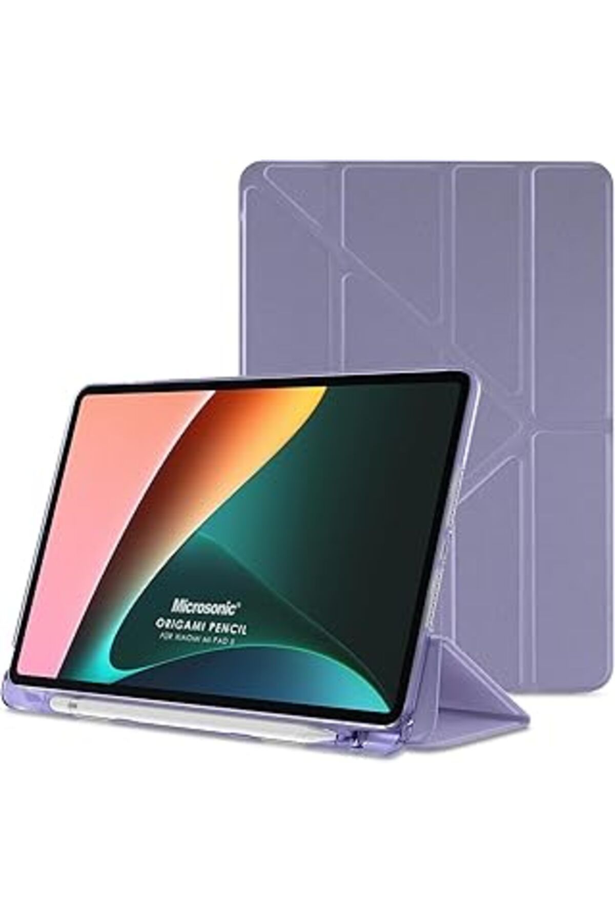 NETWORK ART Microsonic Redmi Pad Se 8.7 Kılıf Origami Pencil Lila [Redmi Pad Se 8.7 Ile Uyumlu Kılıf - Lila]