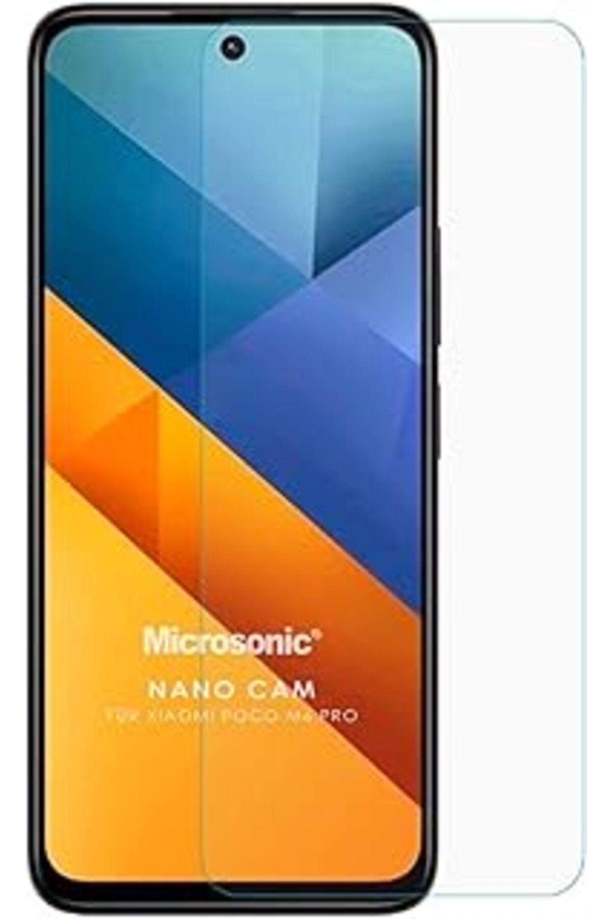 NETWORK ART Microsonic Poco M6 Pro 5G Nano Glass Cam Ekran Koruyucu [Poco M6 Pro 5G Ile Uyumlu Ekran Koruyucu -