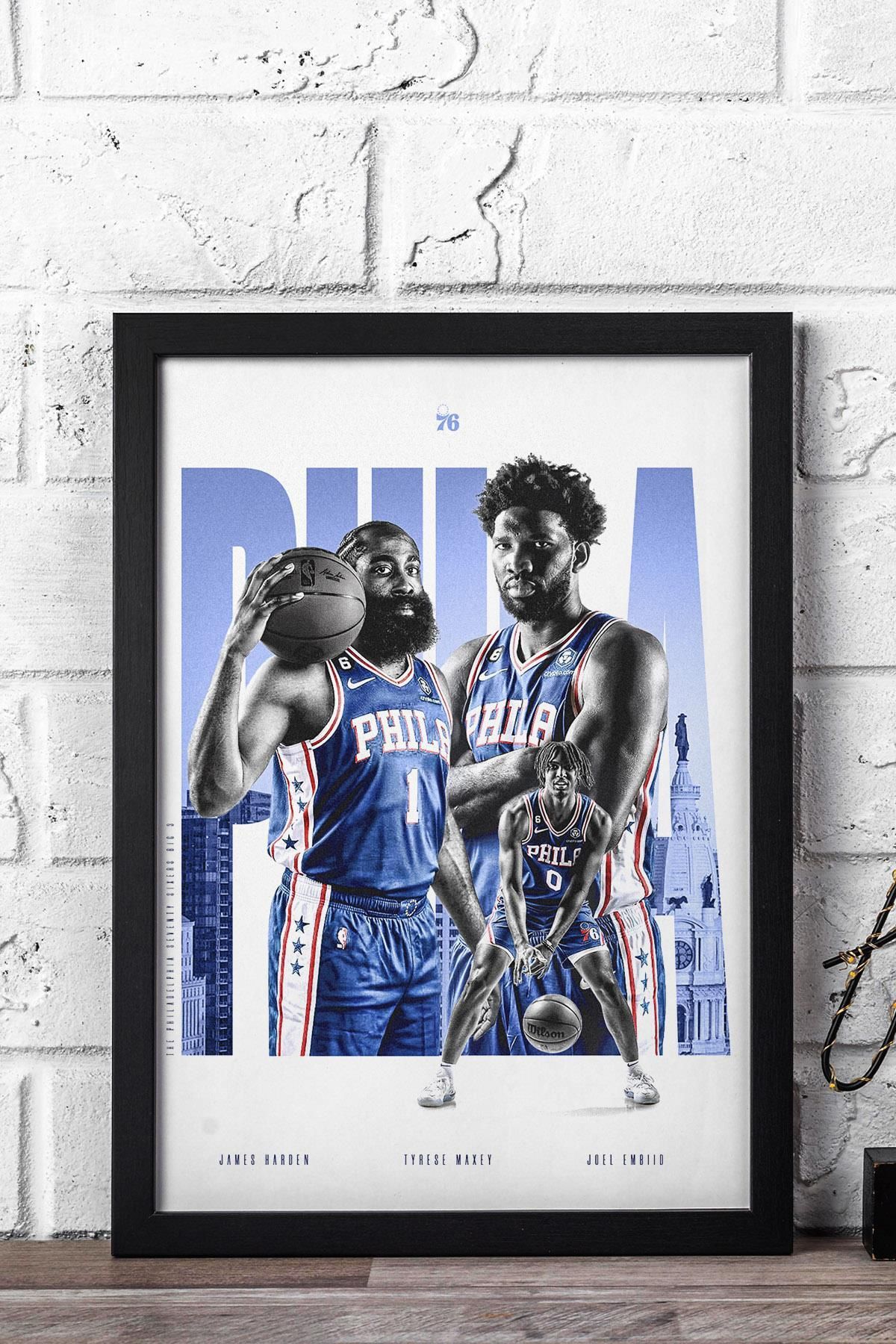 Saturn James Harden Çerçeveli Tablo - Basketbol NBA Posteri Tablo